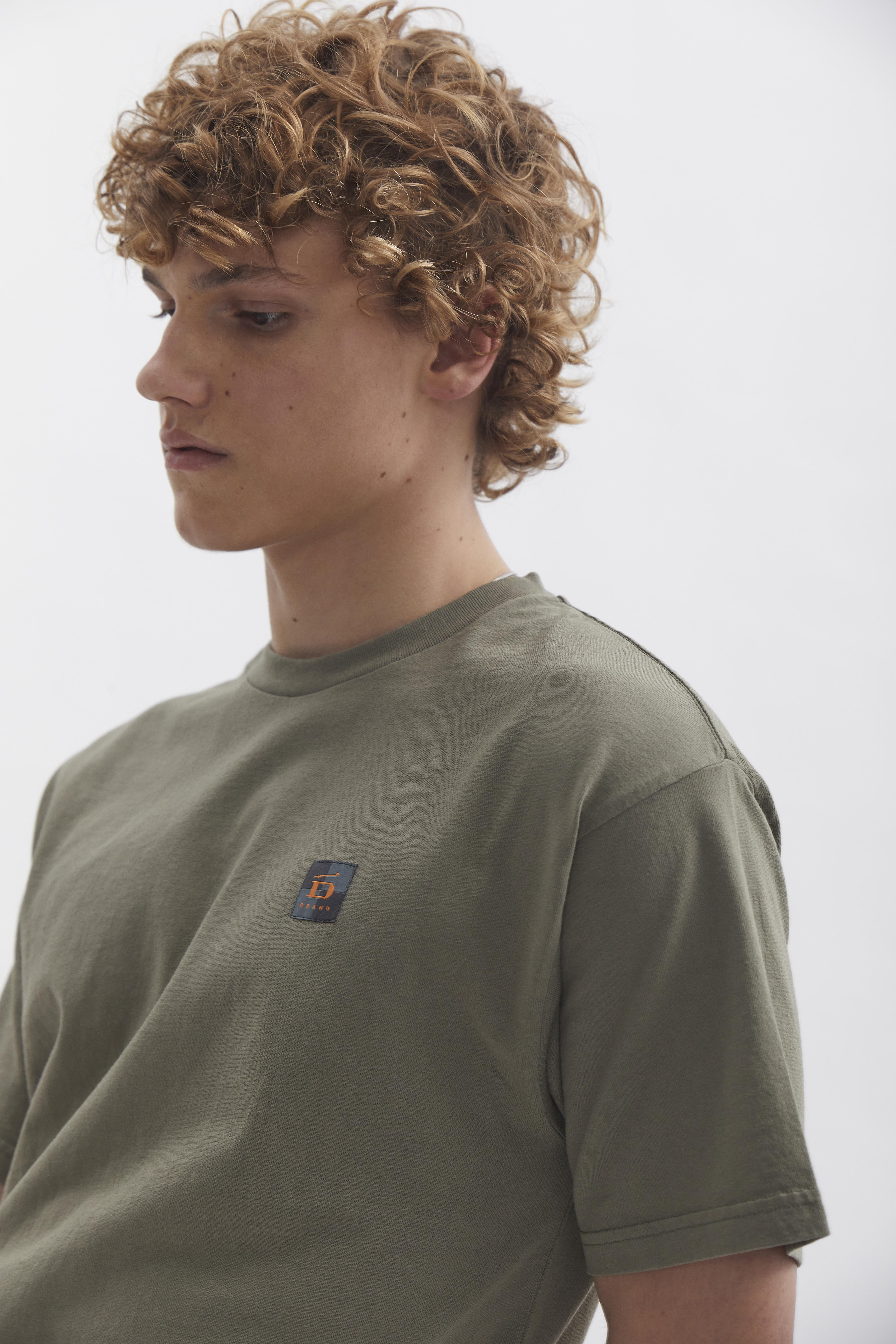 D-Brand, T-Shirts  und Polos, Relaxed T-Shirt, DUSTY OLIVE, Grün, 112201, 112201-322