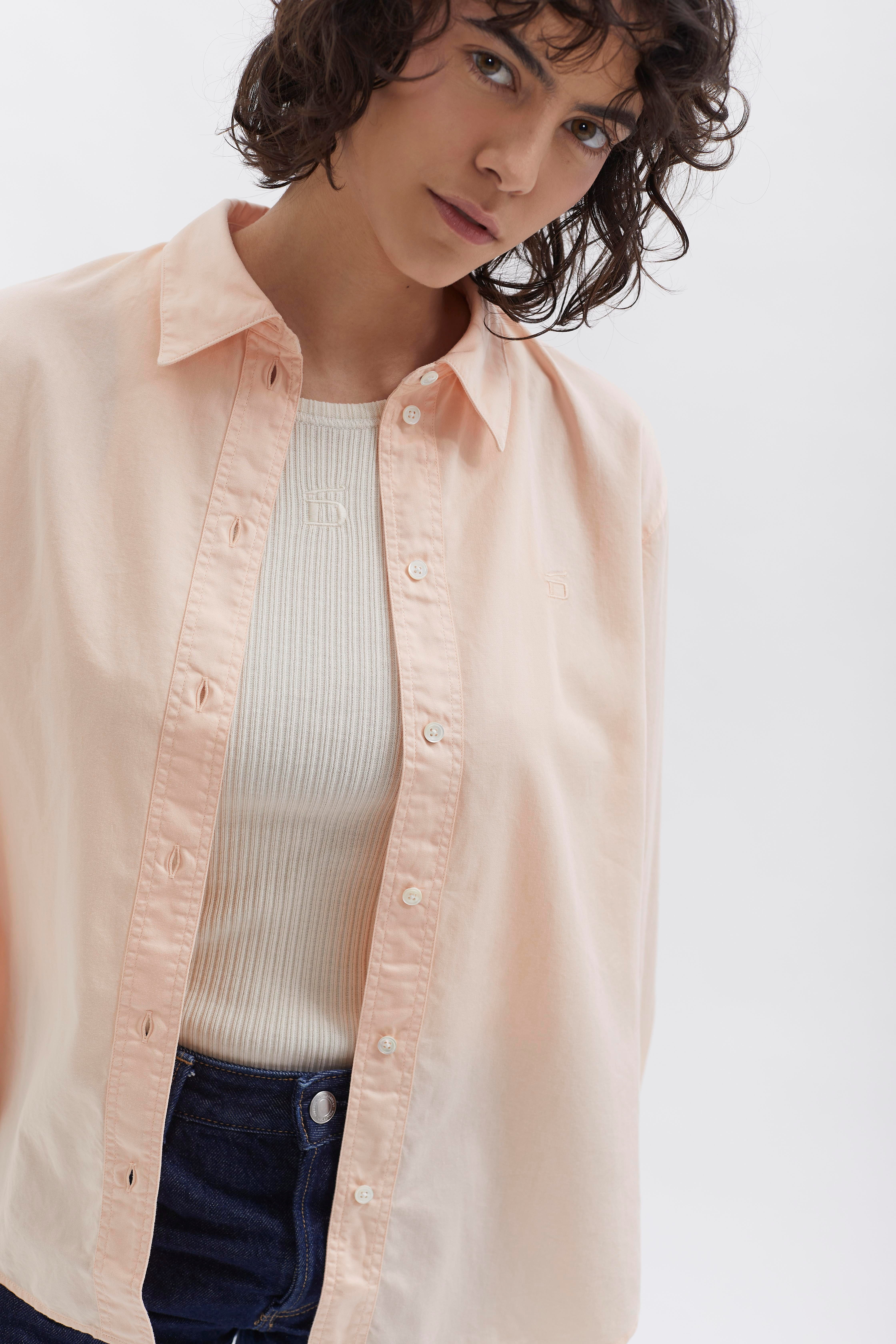 D-Brand, Blouses, Boxed Fit Bluse, SALMON, Lachs, 227010, 227010-680