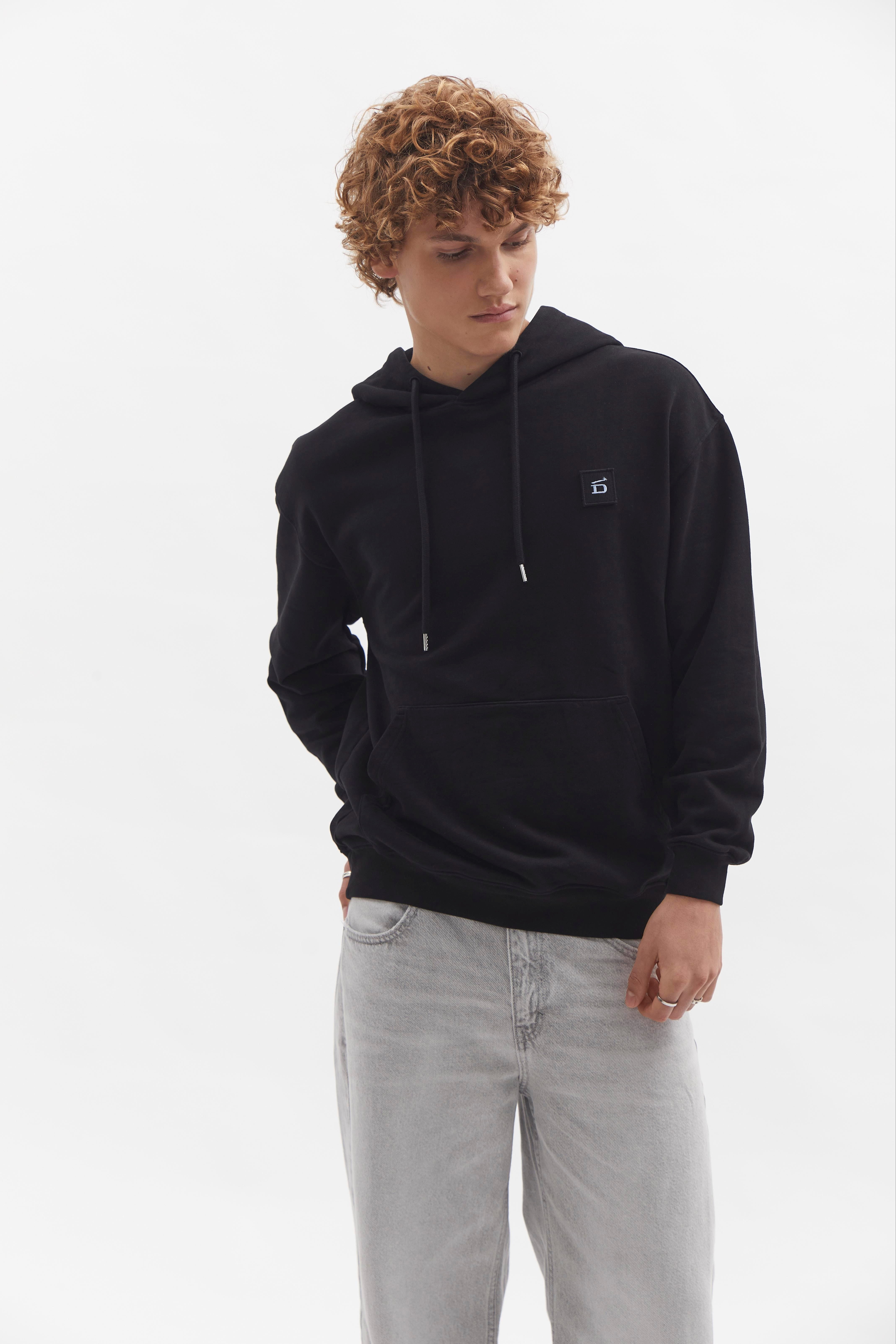 D-Brand, Hoodies, Zip Hoodies, Badge Hoodie, BLACK, Schwarz, 110002, 110002-100