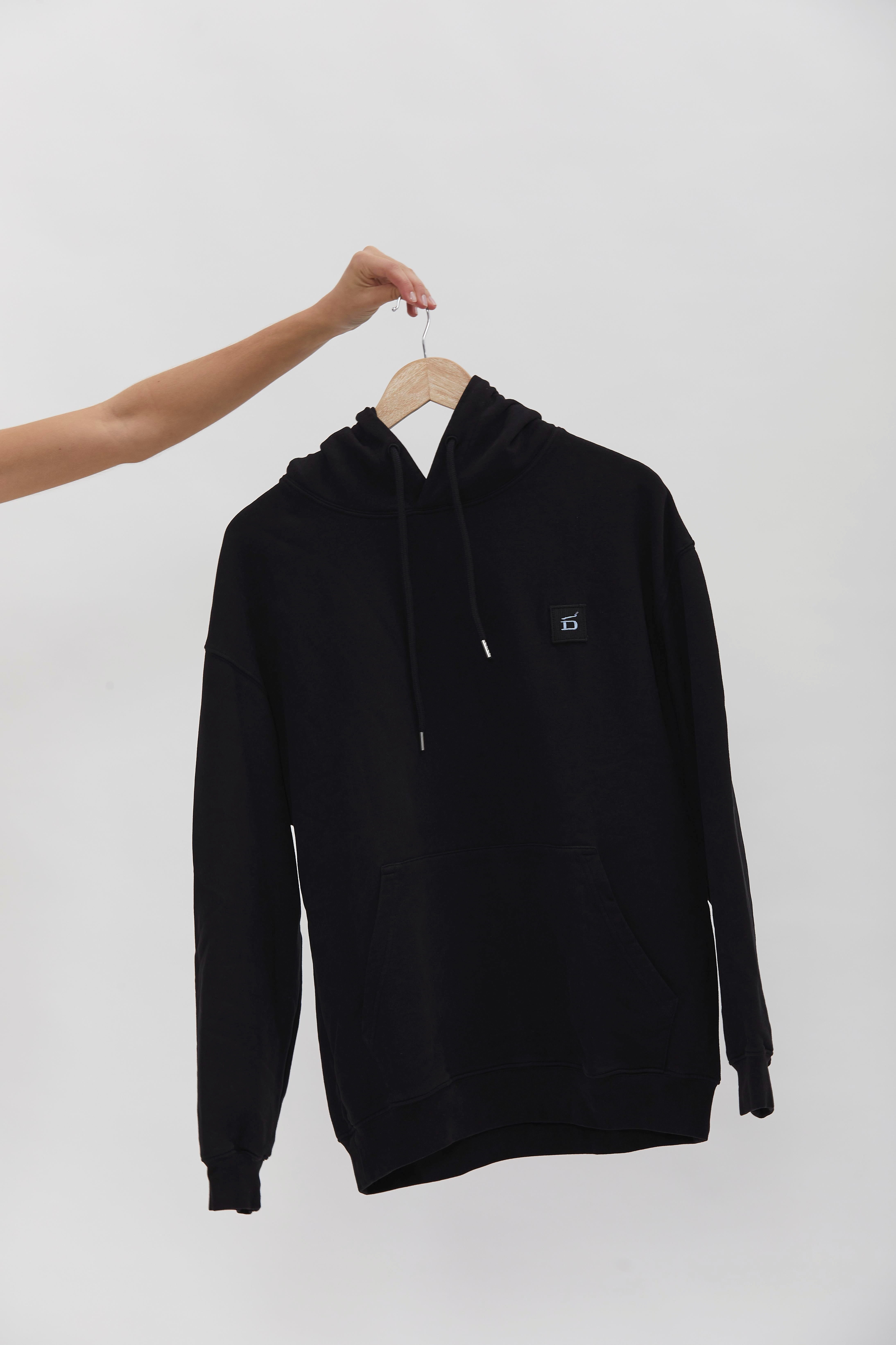 D-Brand, Hoodies, Zip Hoodies, Badge Hoodie, BLACK, Schwarz, 220001, 220001-100