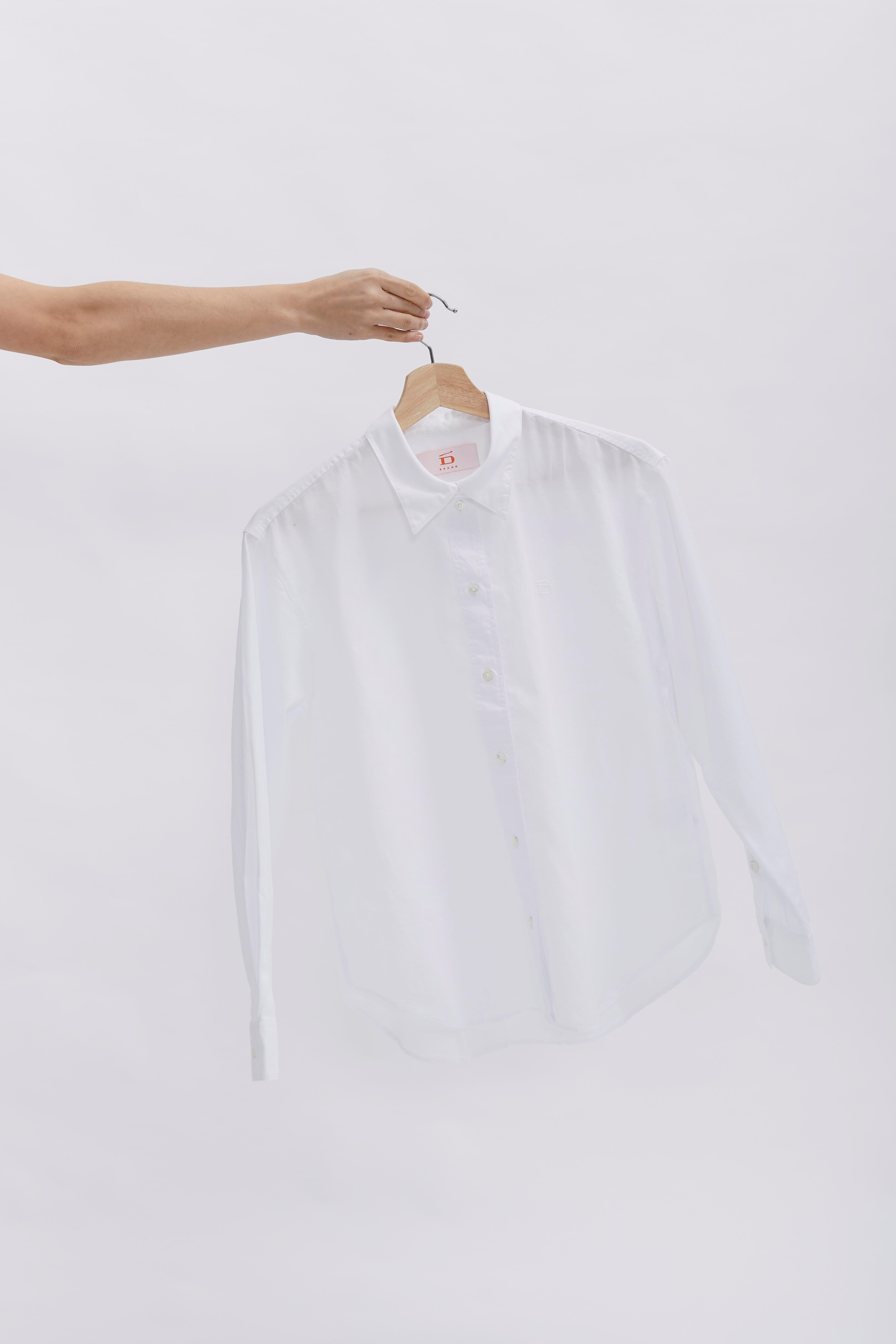 D-Brand, Blouses, Boxed Fit Bluse, WHITE, Weiß, 227010, 227010-110