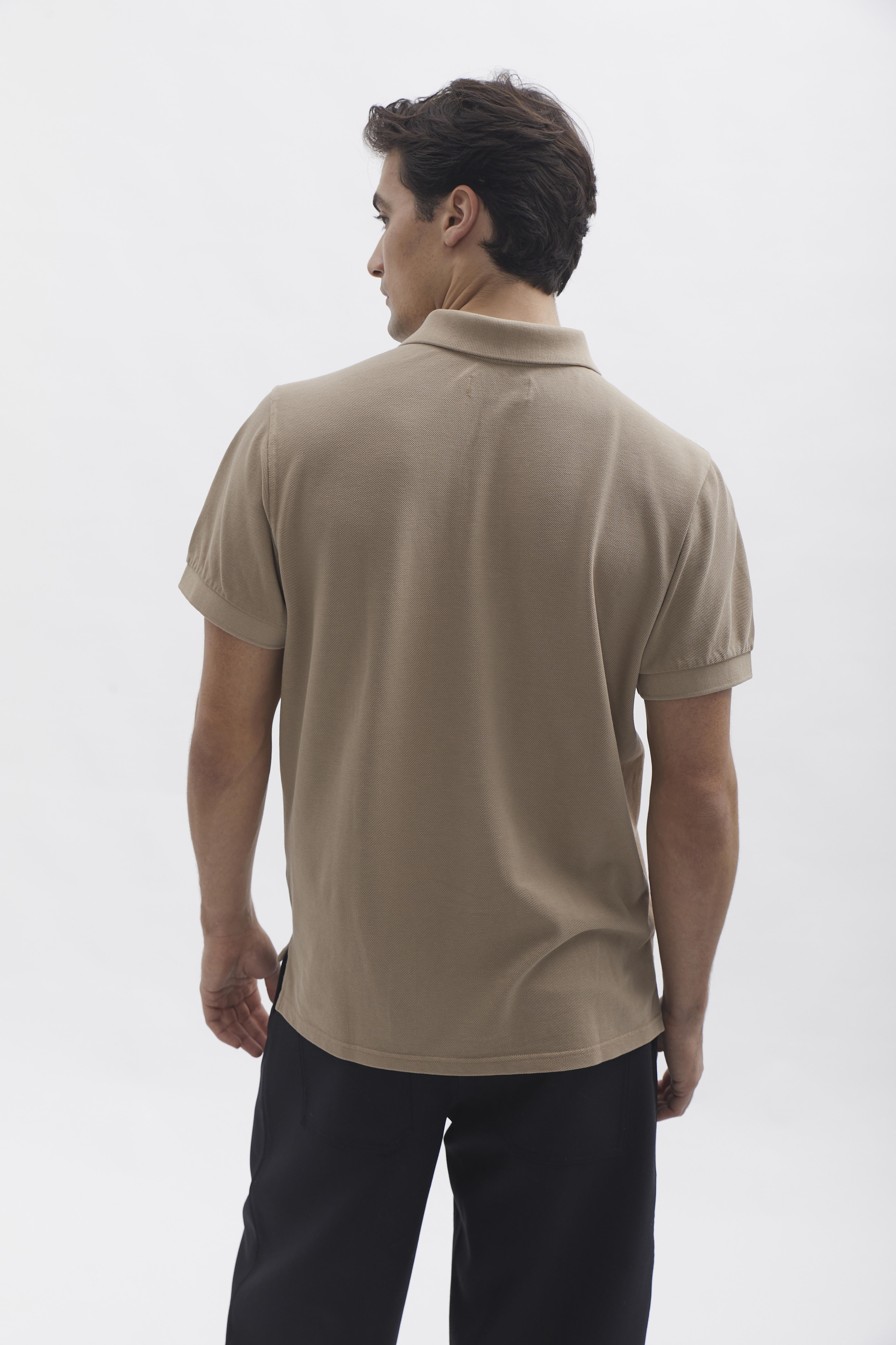 D-Brand, T-Shirts  und Polos, D-Pique Polo, ALMOND, Braun, 112310, 112310-252