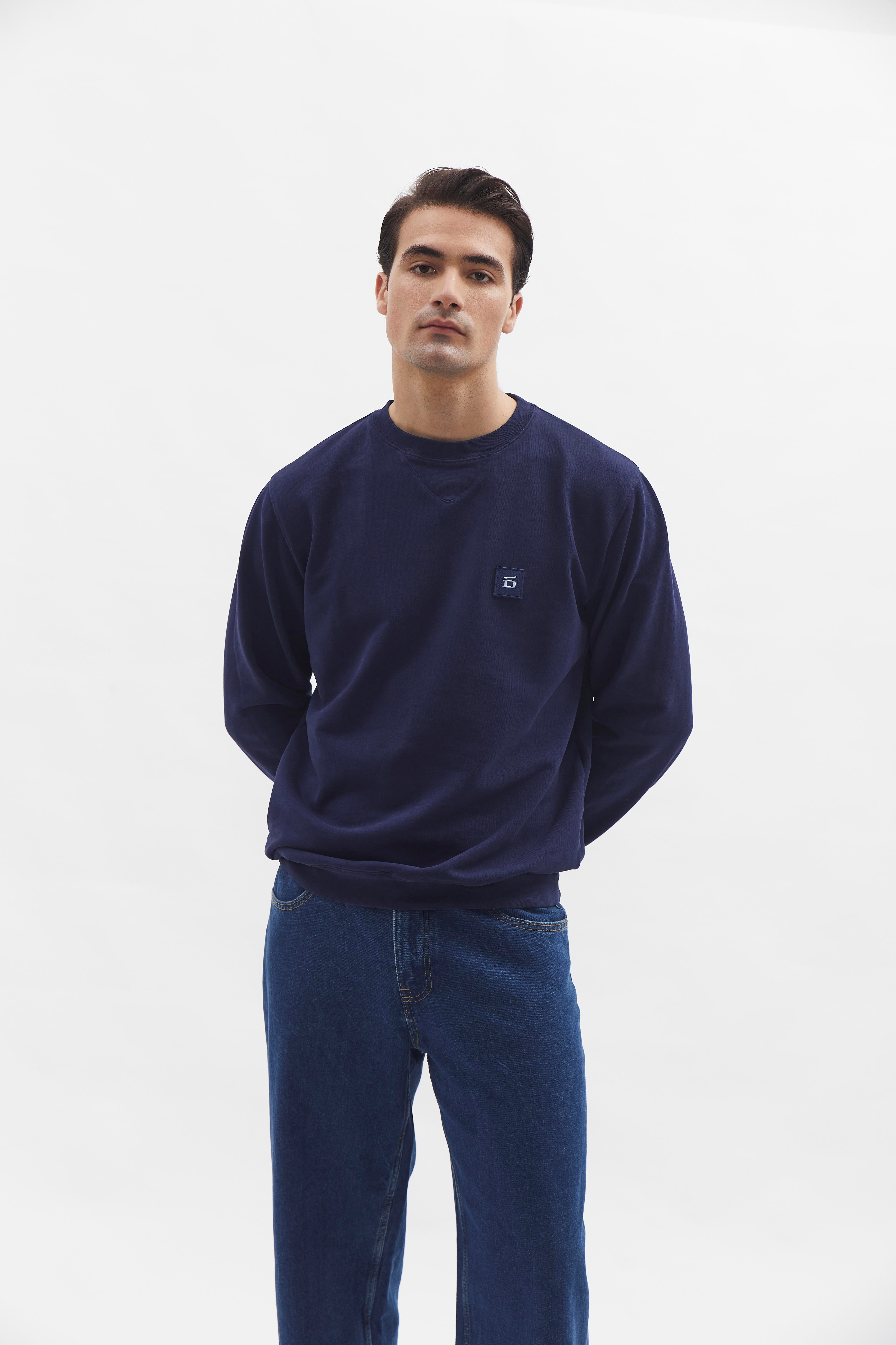 D-Brand, Sweater, Crewneck Sweater, NAVY, Blau, 111225, 111225-410