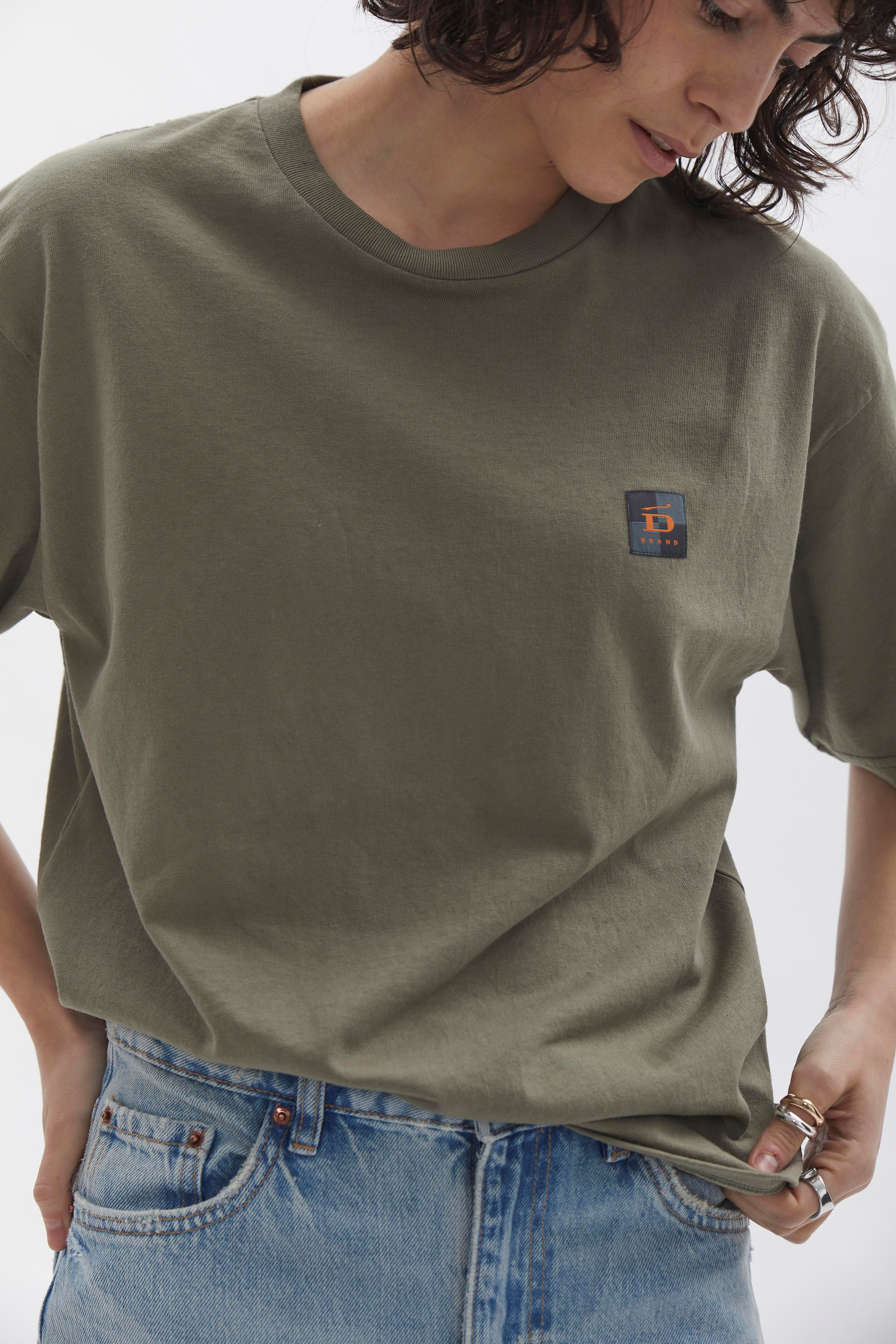 D-Brand, T-Shirts, Polos und Tops, Relaxed T-Shirt, DUSTY OLIVE, Grün, 222203, 222203-322