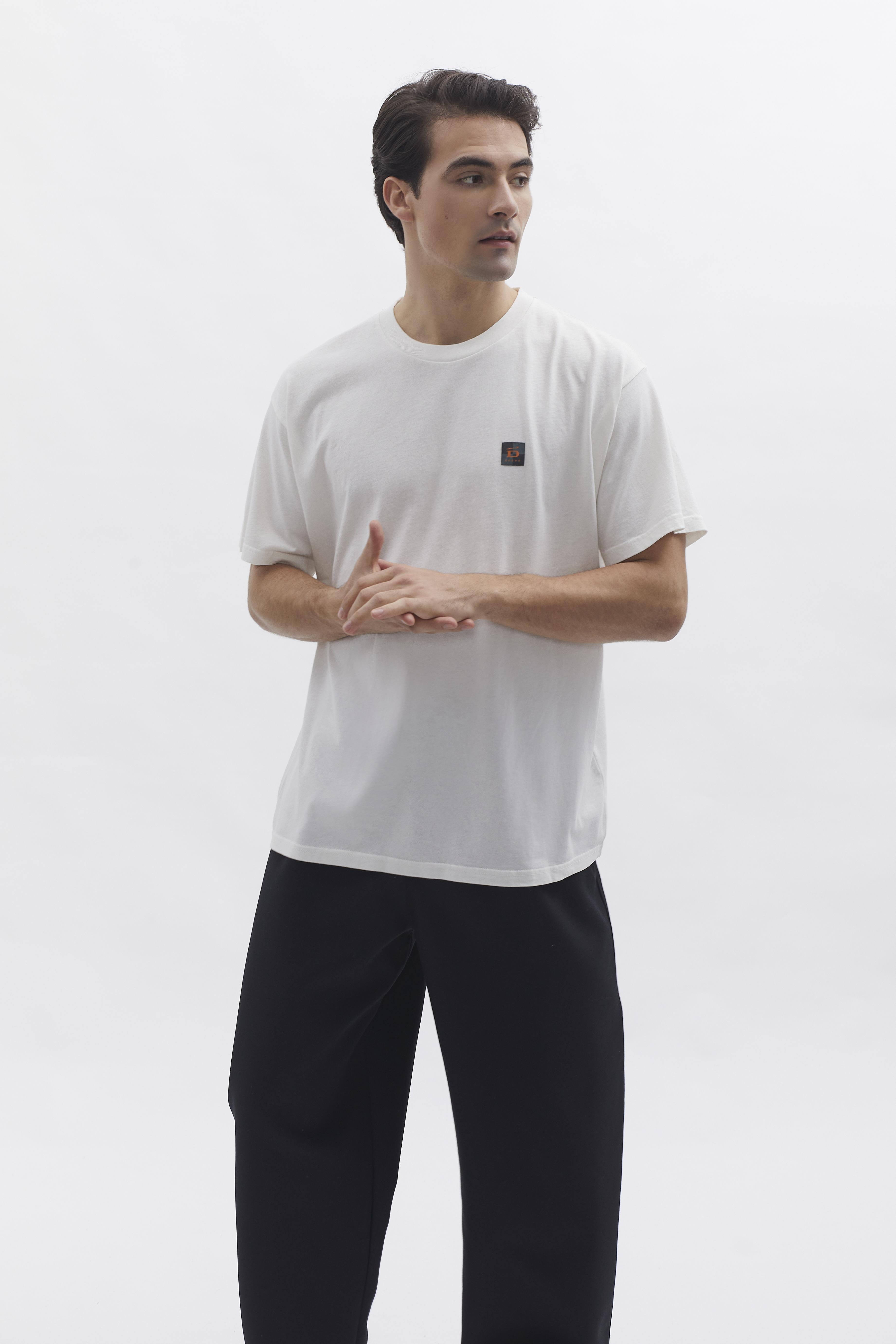 D-Brand, T-Shirts  und Polos, Relaxed T-Shirt, WHITE, Weiß, 112201, 112201-110