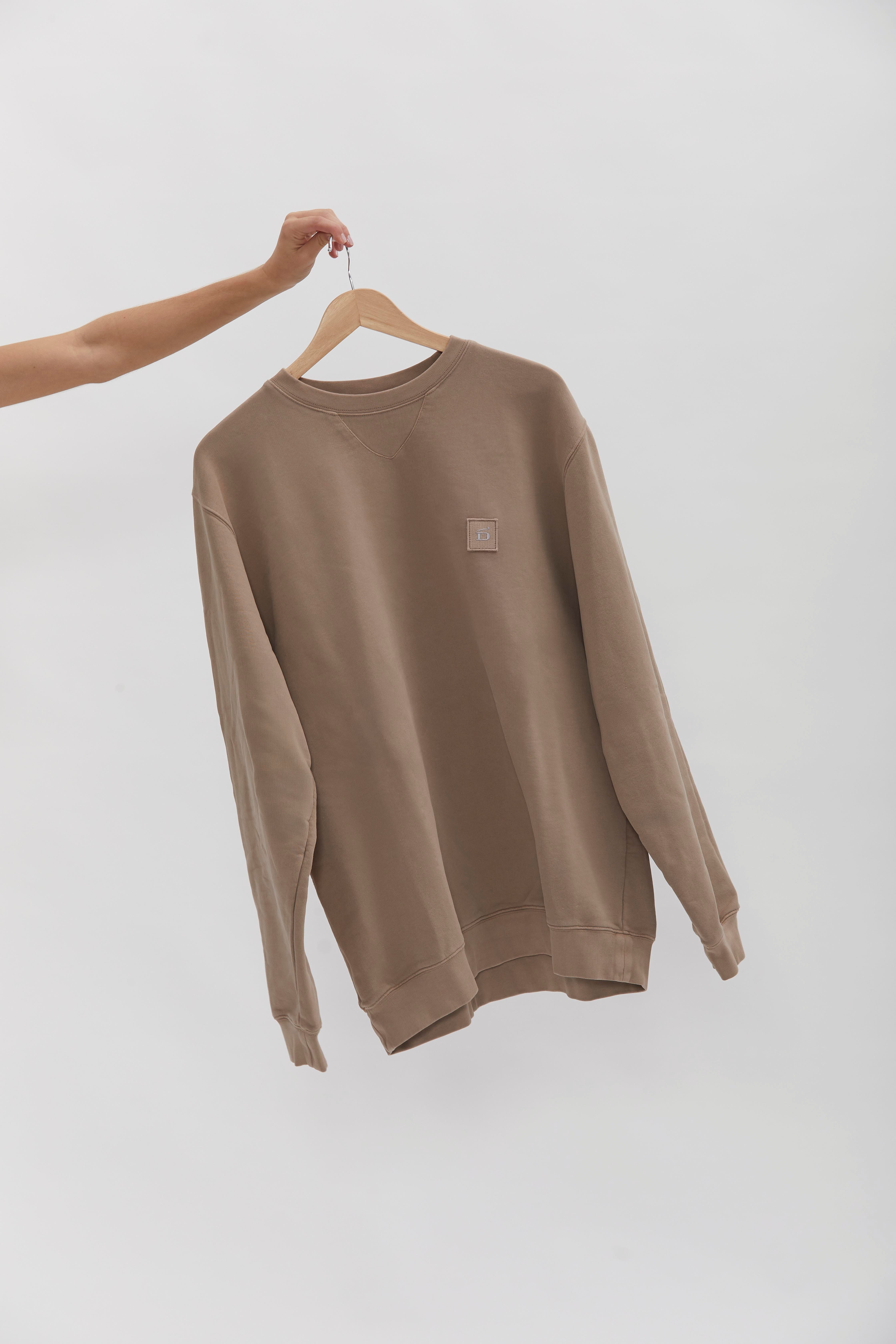 D-Brand, Sweater, Crewneck Sweater, ALMOND, Braun, 111225, 111225-252