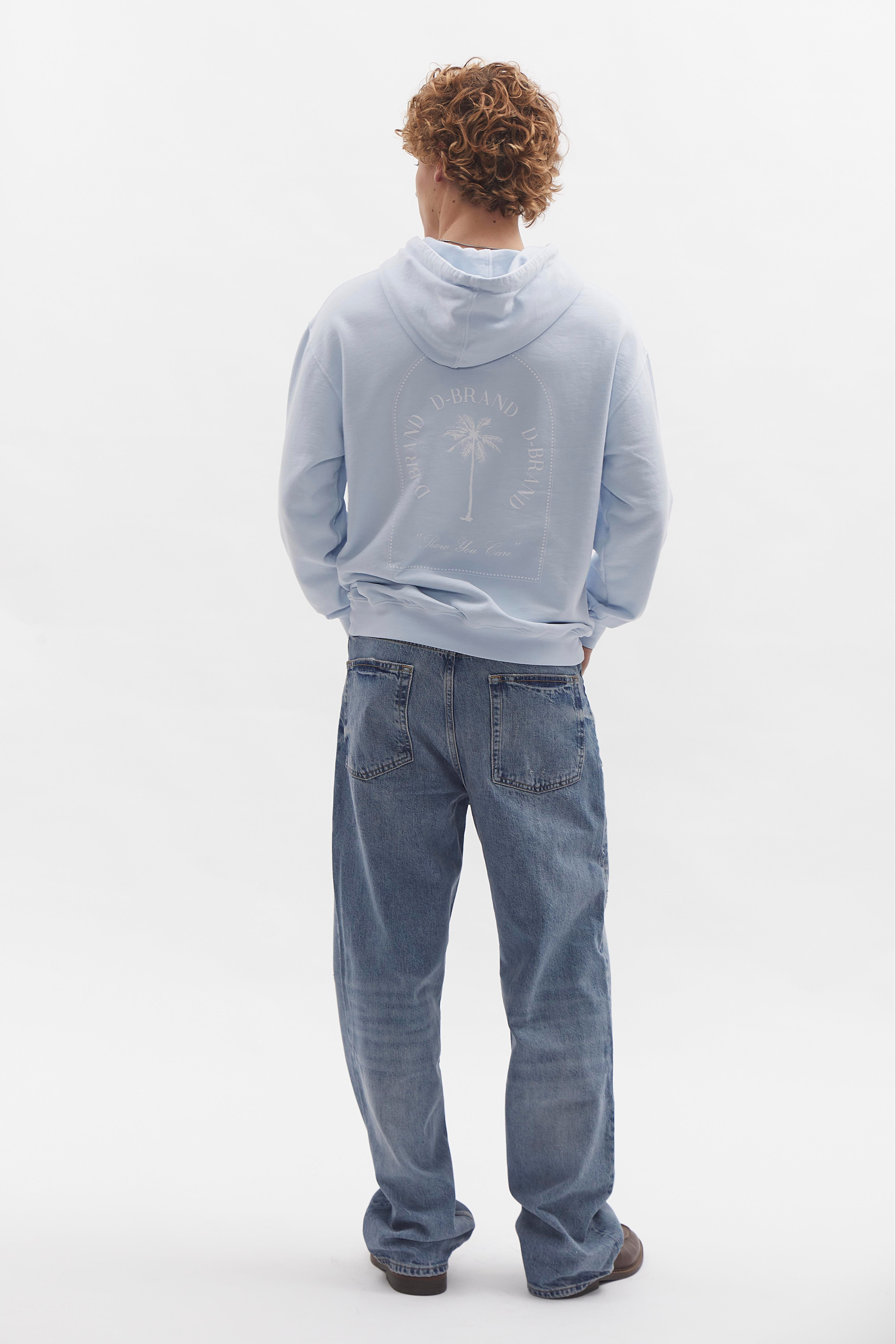 D-Brand, Hoodies, Zip Hoodies, D-Hoodie, ICE BLUE, Blau, 110101, 110101-407