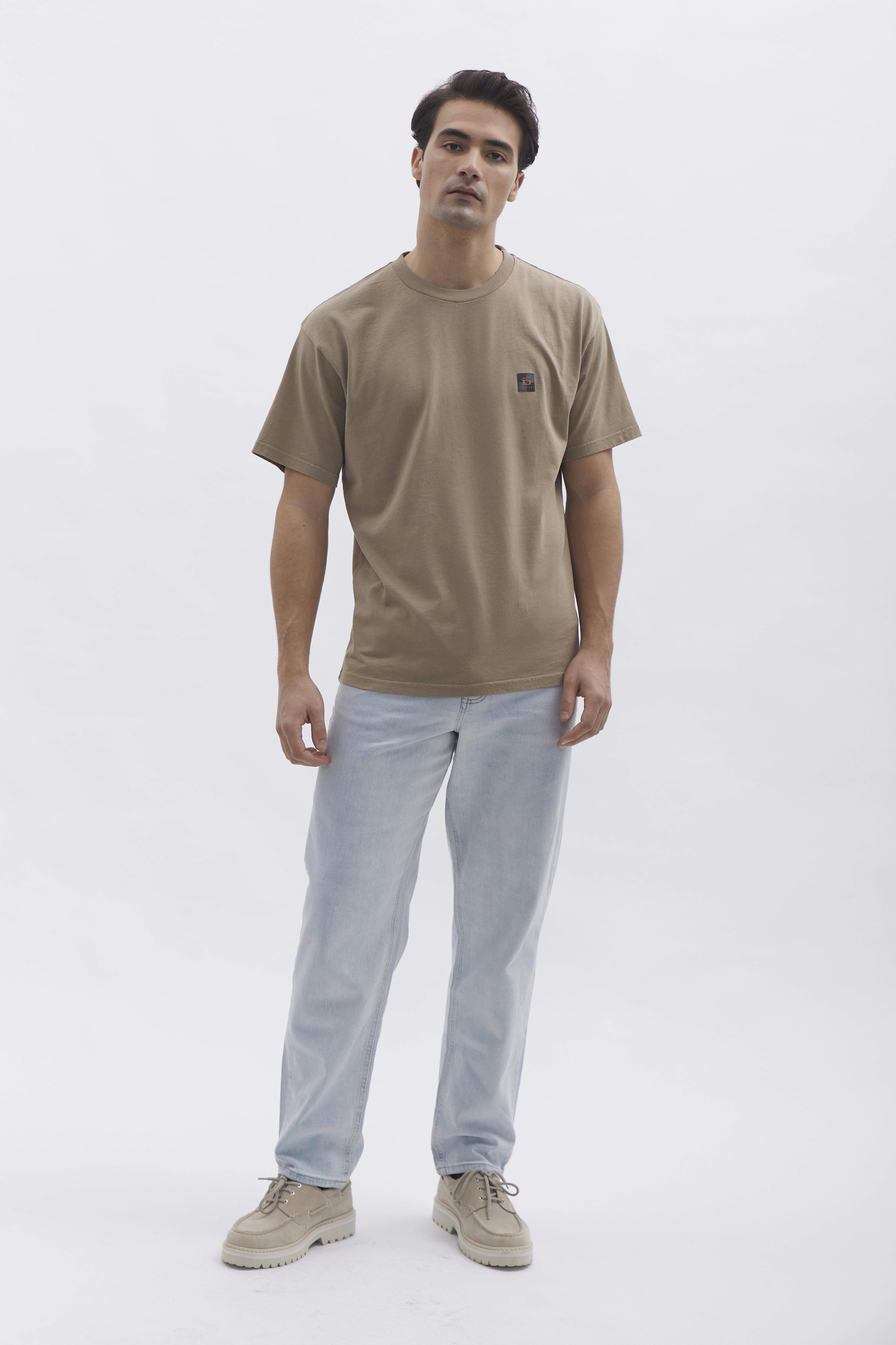 D-Brand, T-Shirts  und Polos, Relaxed T-Shirt, ALMOND, Braun, 112201, 112201-252