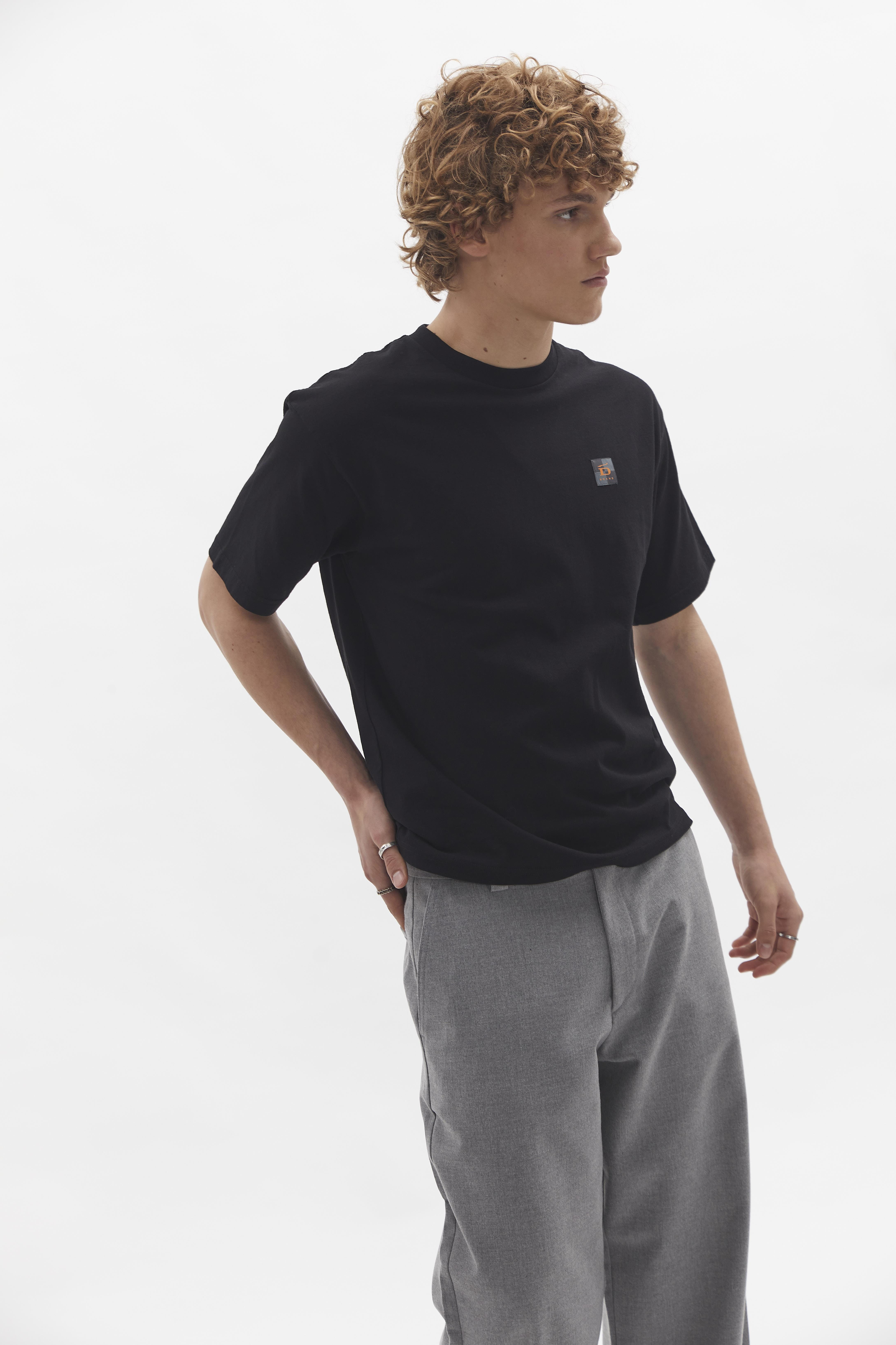 D-Brand, T-Shirts  und Polos, Relaxed T-Shirt, BLACK, Schwarz, 112201, 112201-100