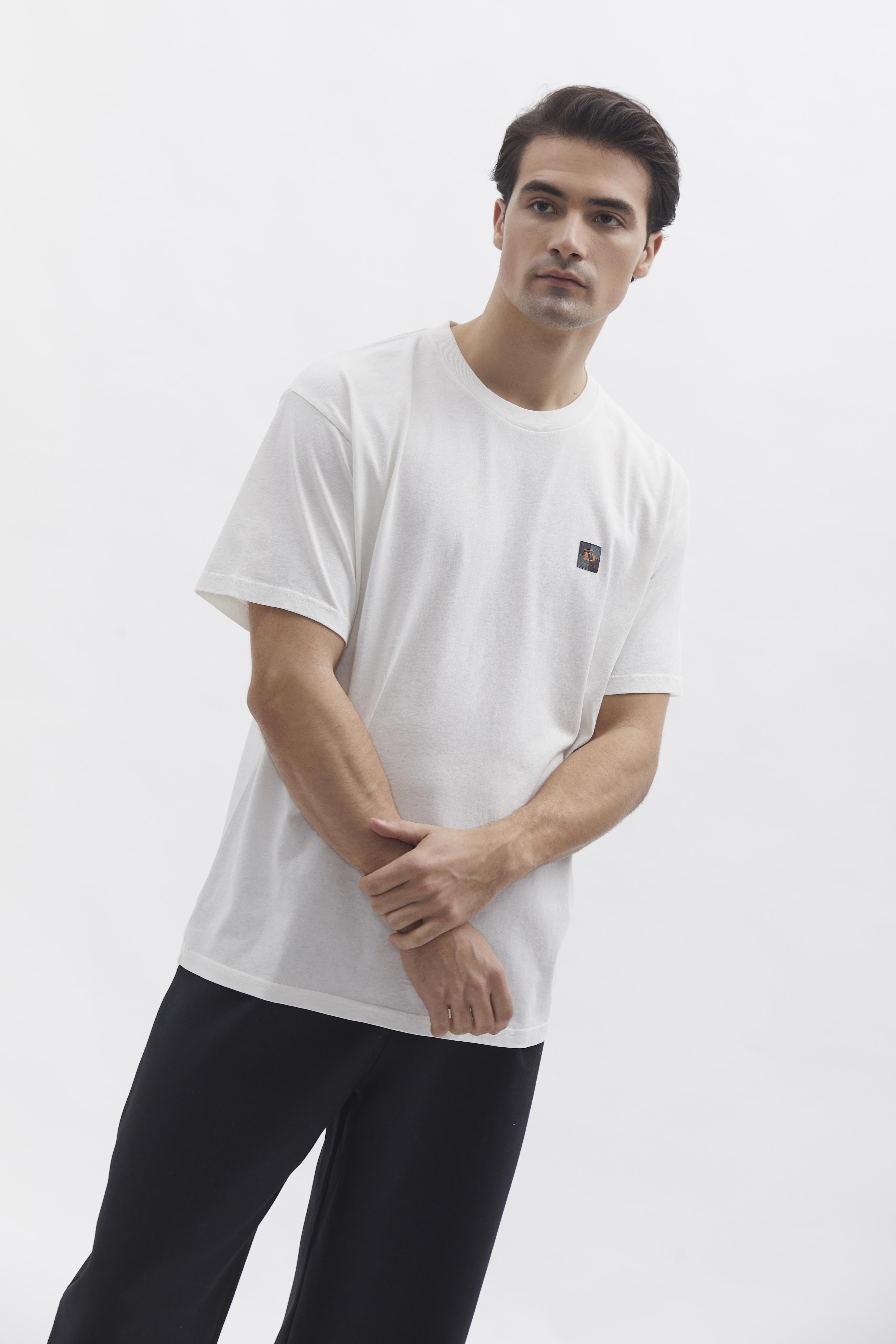 D-Brand, T-Shirts  und Polos, Relaxed T-Shirt, WHITE, Weiß, 112201, 112201-110