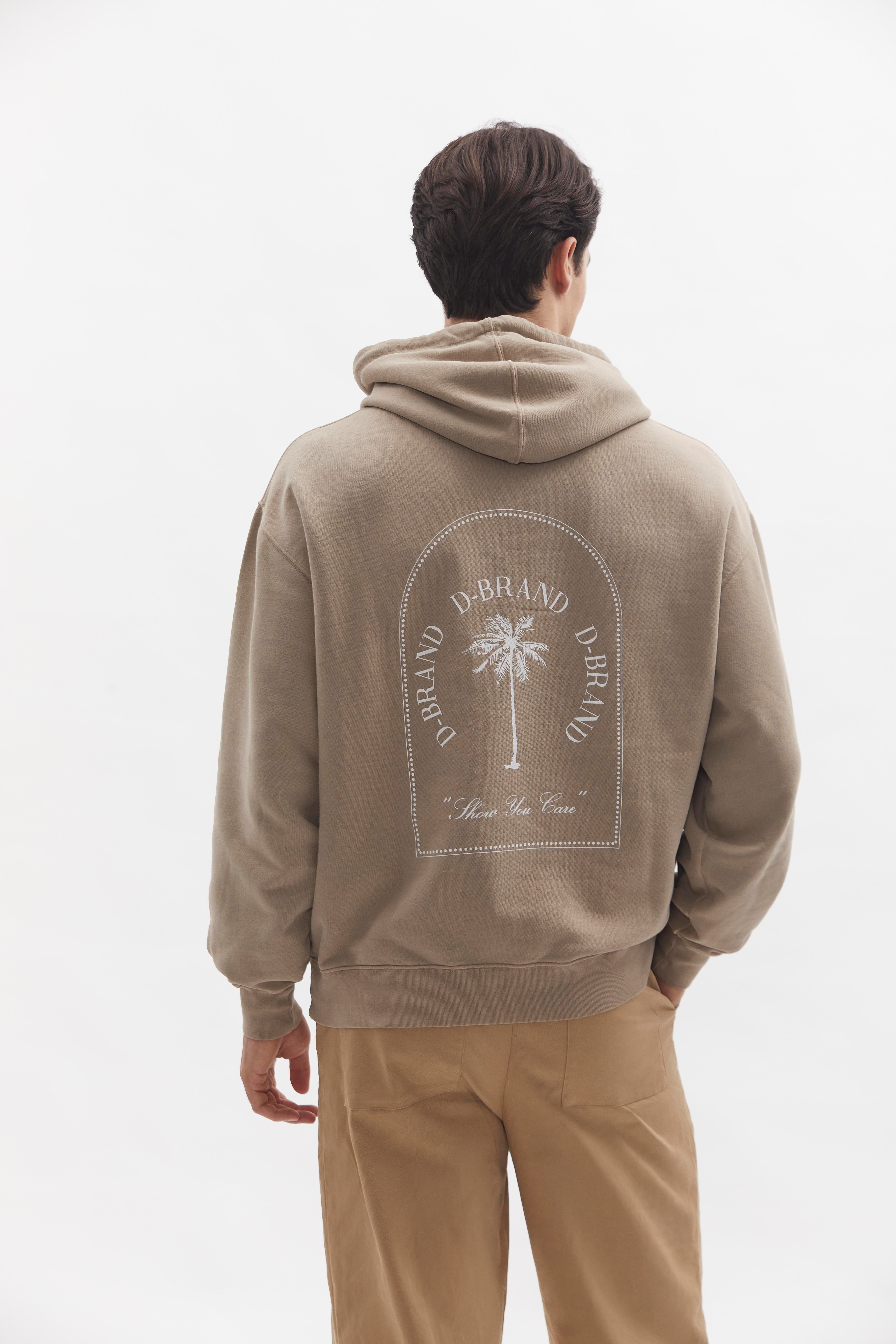 D-Brand, Hoodies, Zip Hoodies, D-Hoodie, ALMOND, 110101, 110101-252