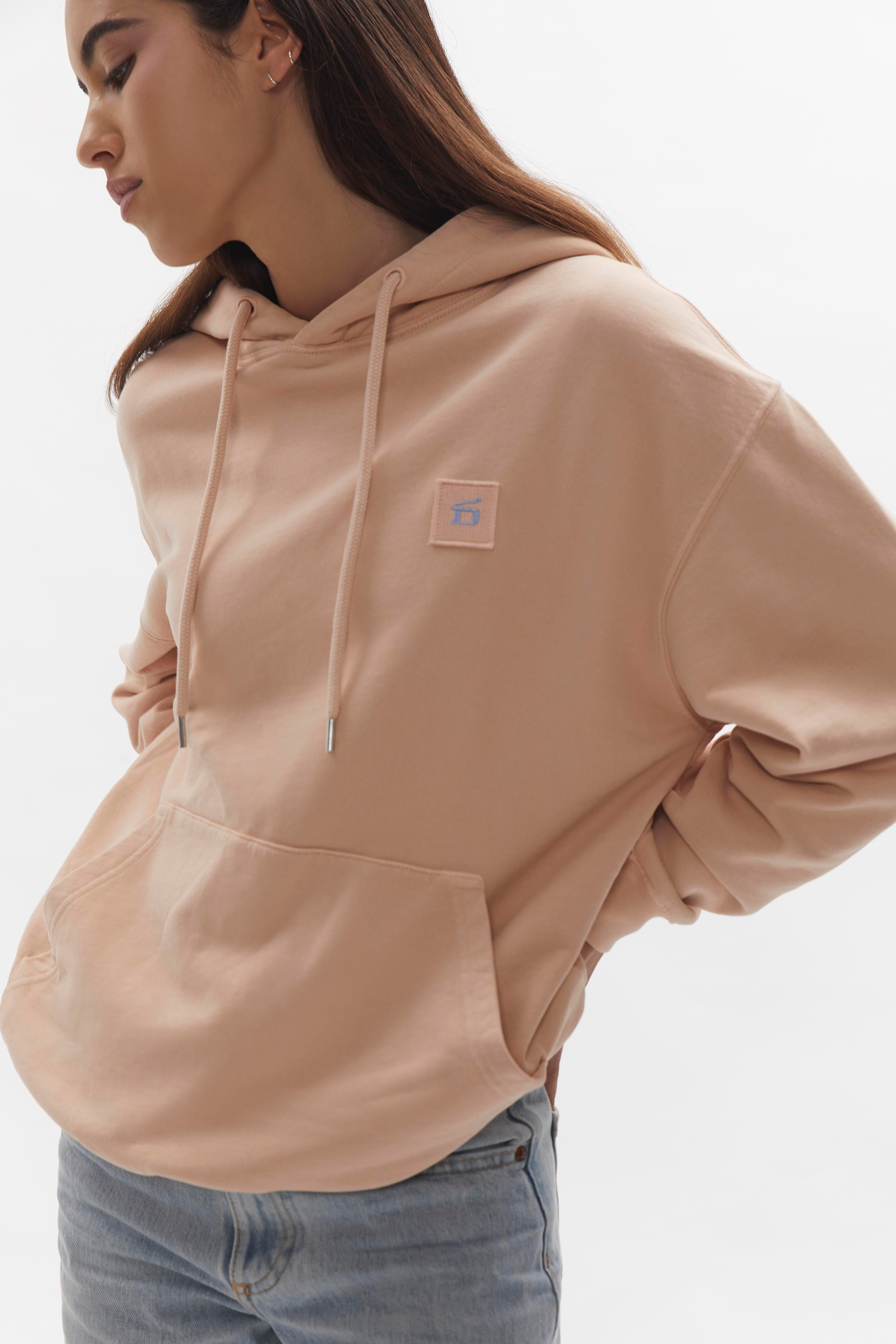 D-Brand, Hoodies, Zip Hoodies, Badge Hoodie, SALMON, Lachs, 220001, 220001-680