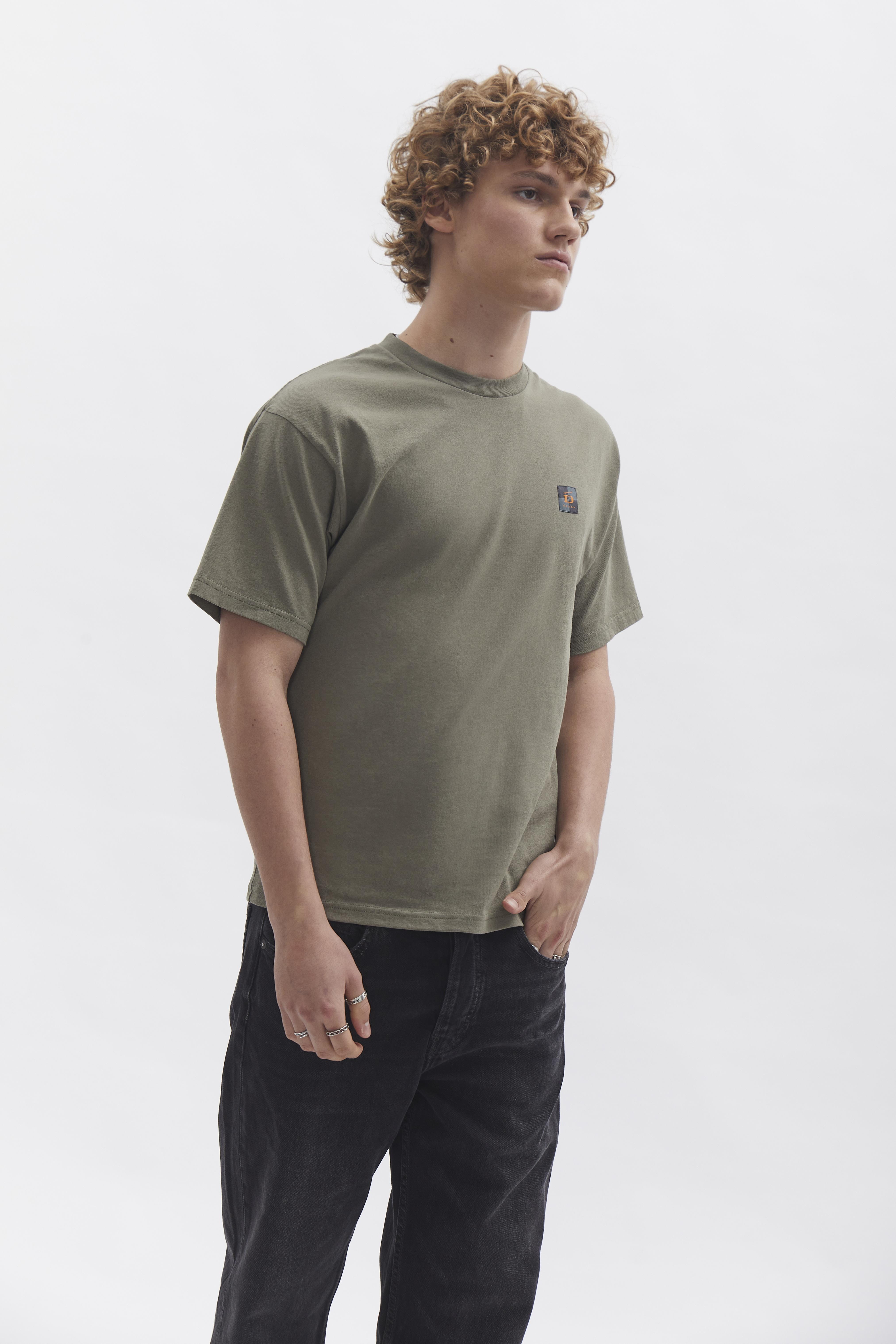 D-Brand, T-Shirts  und Polos, Relaxed T-Shirt, DUSTY OLIVE, Grün, 112201, 112201-322