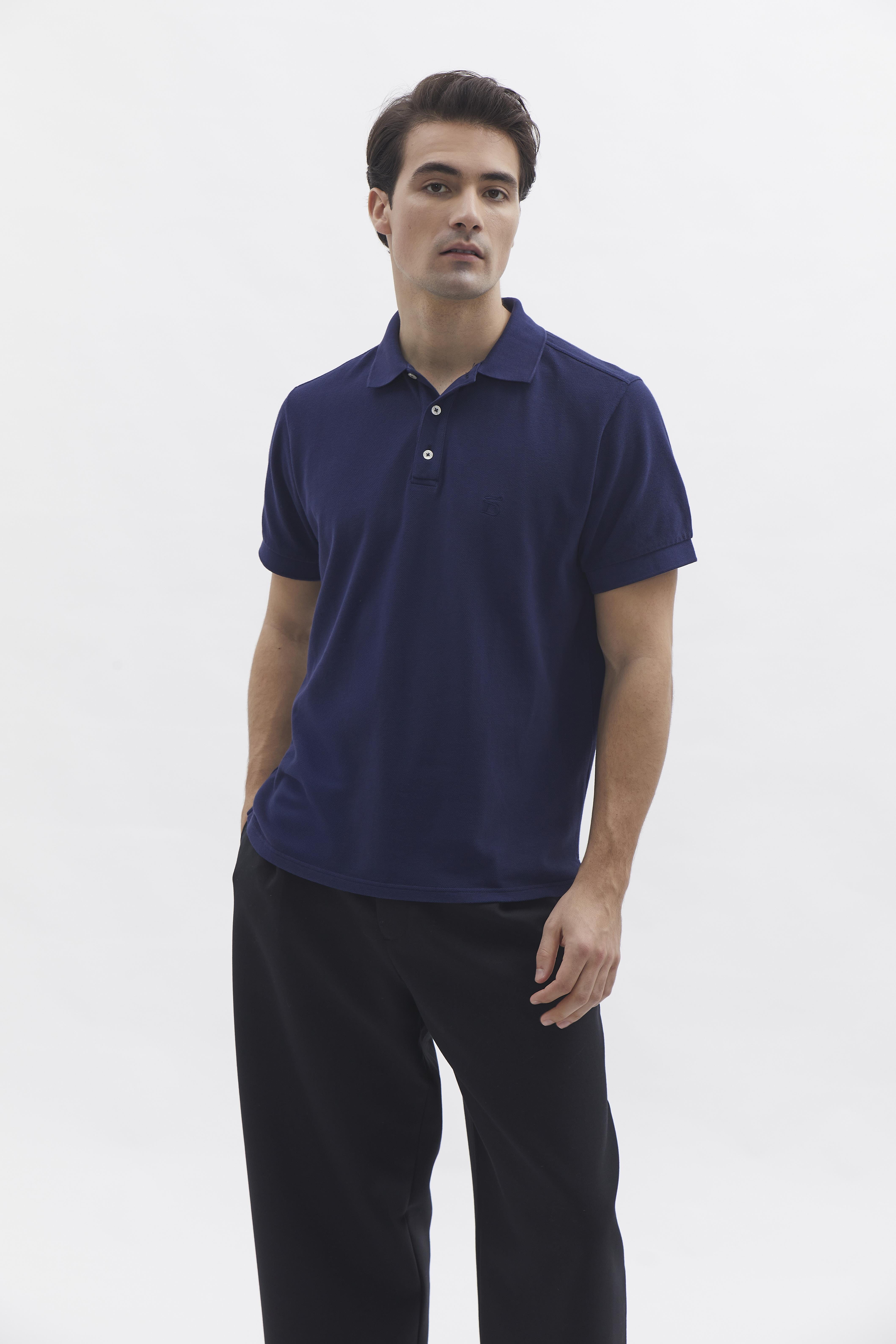 D-Brand, T-Shirts  und Polos, D-Pique Polo, NAVY, Blau, 112310, 112310-410