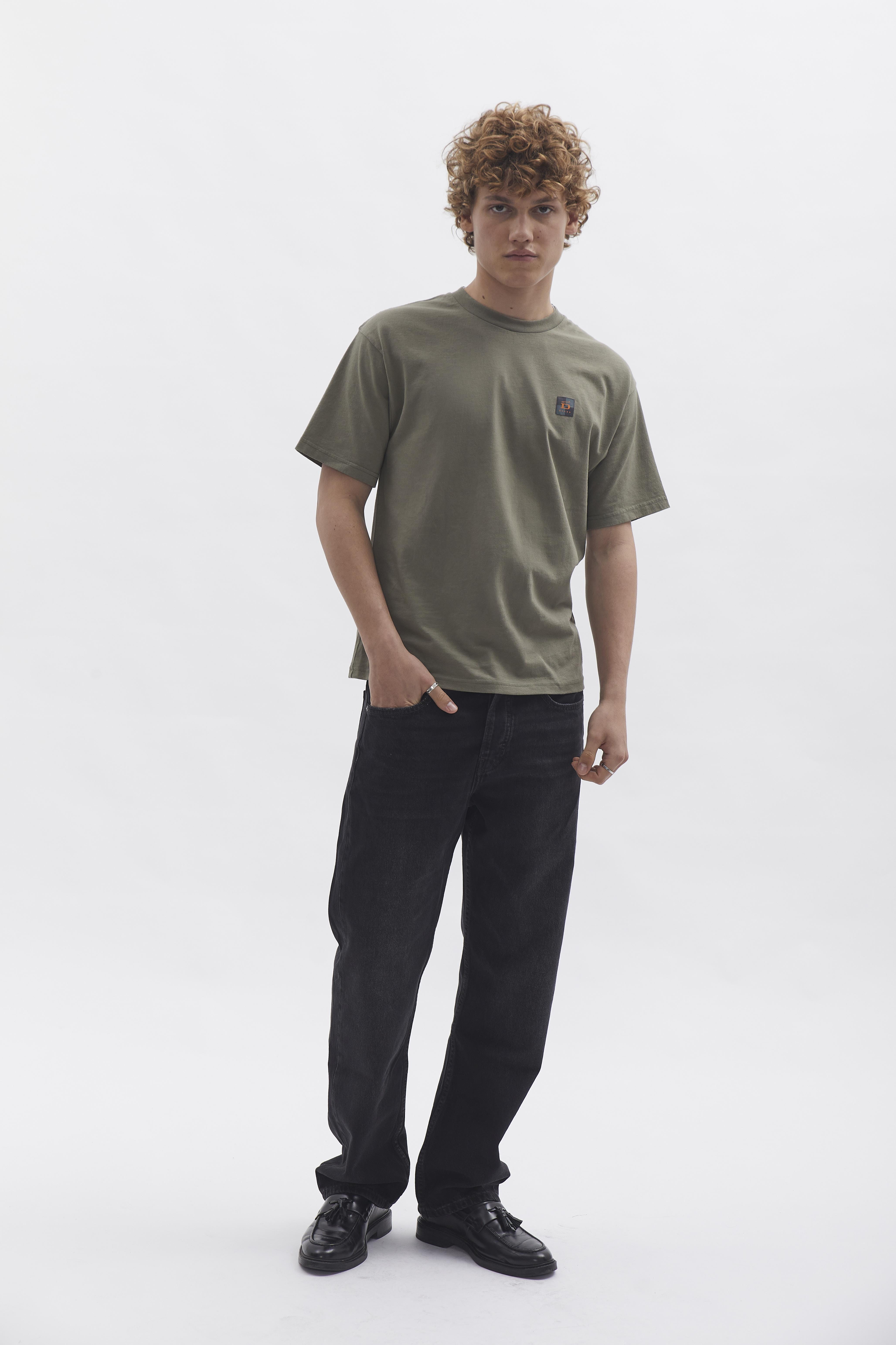 D-Brand, T-Shirts  und Polos, Relaxed T-Shirt, DUSTY OLIVE, Grün, 112201, 112201-322