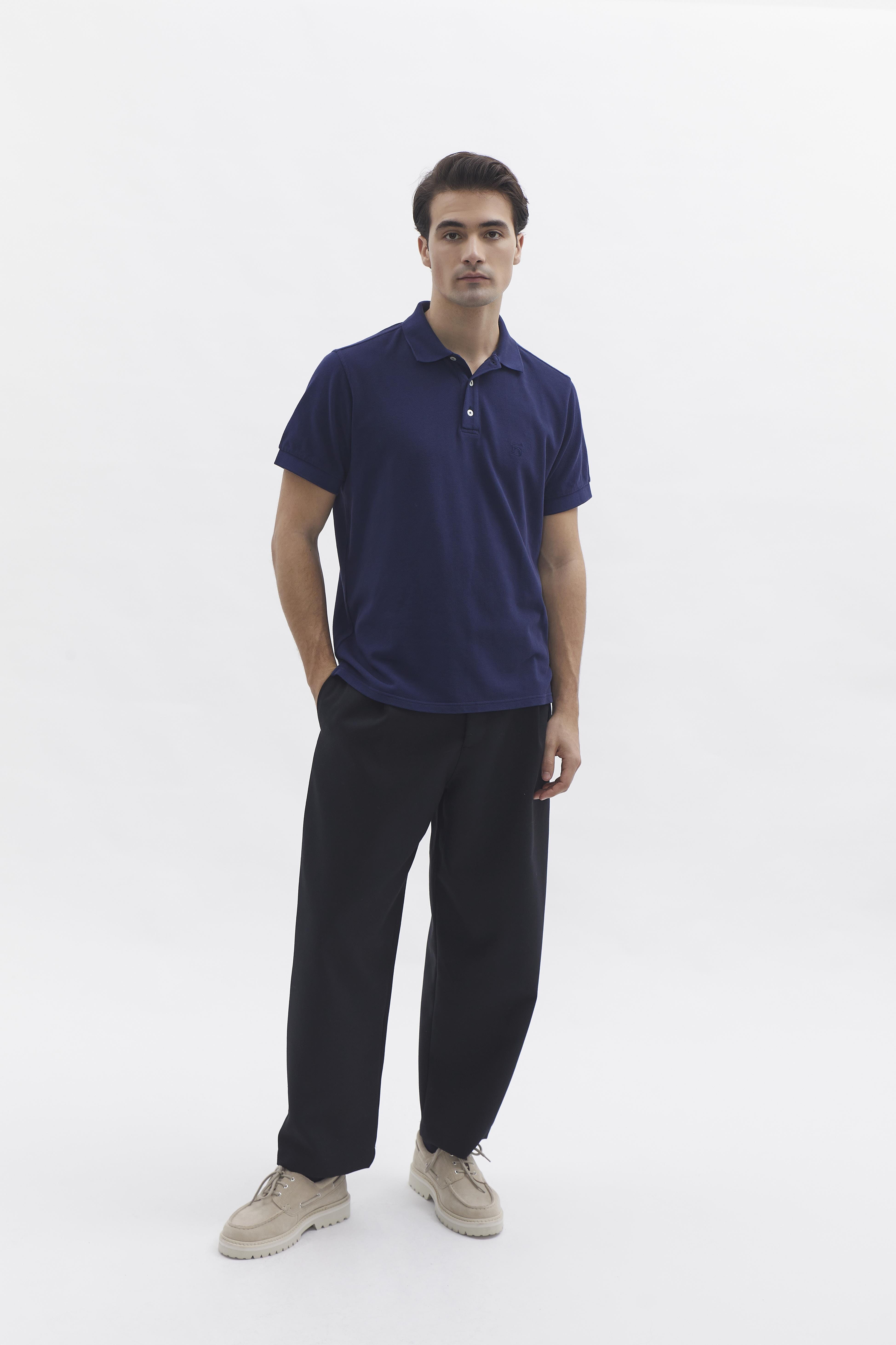 D-Brand, T-Shirts  und Polos, D-Pique Polo, NAVY, Blau, 112310, 112310-410