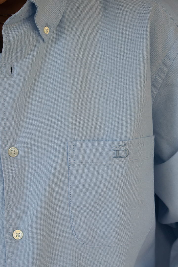 D-Brand, Blouses, Oxford Shirt, PALE BLUE, Blau, 217010, 217010-476