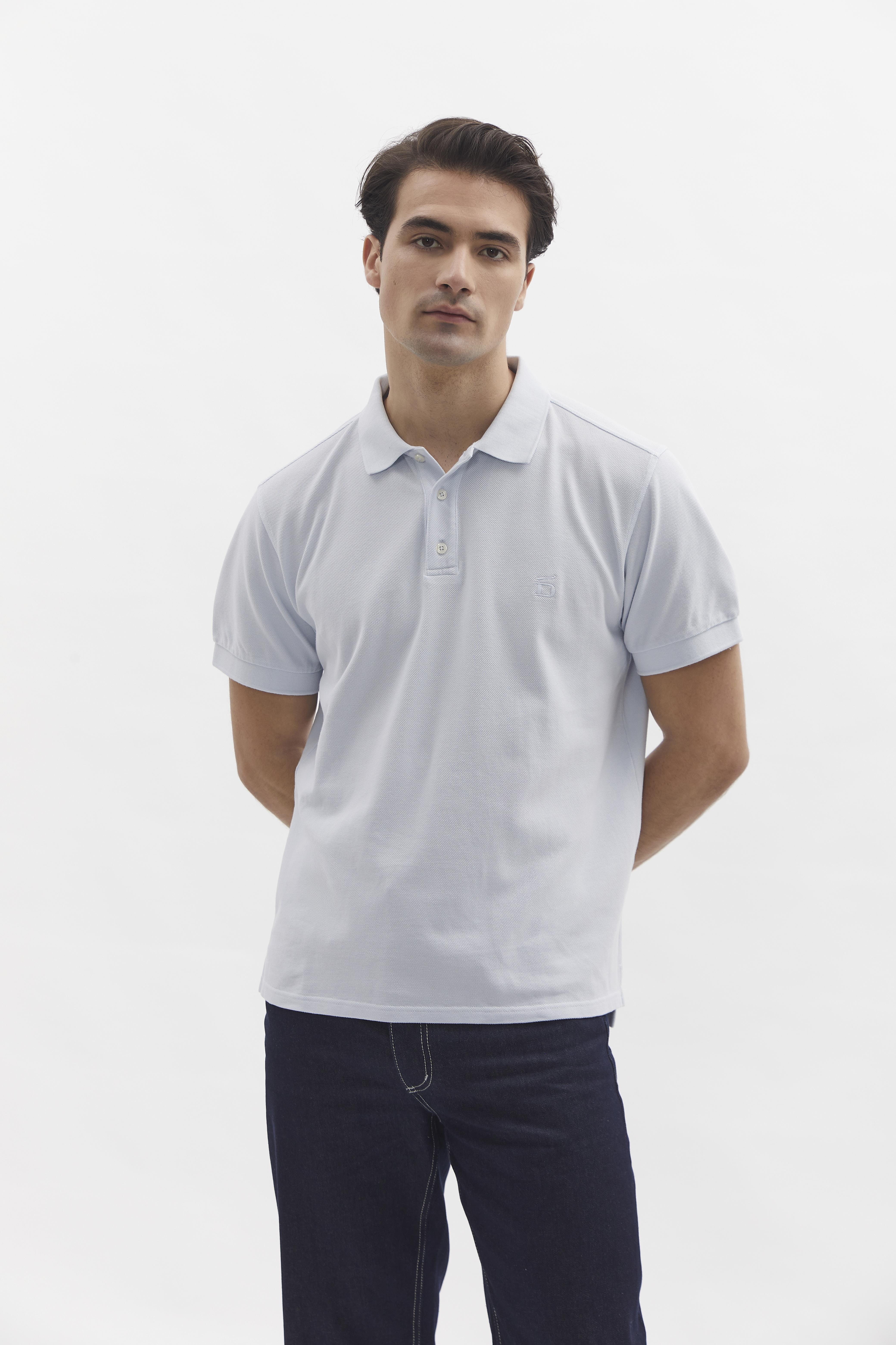 D-Brand, T-Shirts  und Polos, D-Pique Polo, POLAR BLUE, Blau, 112310, 112310-408