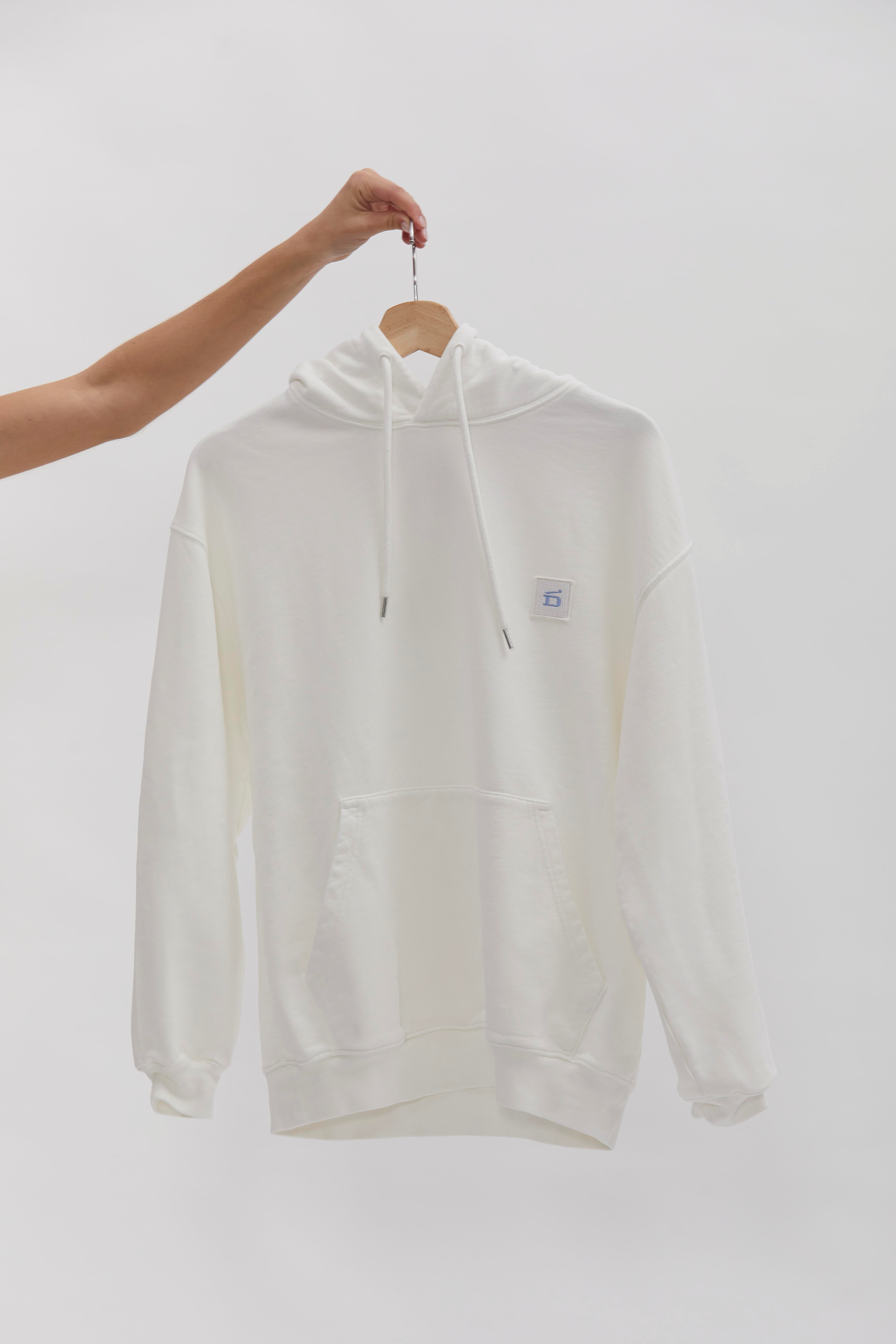D-Brand, Hoodies, Zip Hoodies, Badge Hoodie, EGGNOG, Creme, 220001, 220001-113