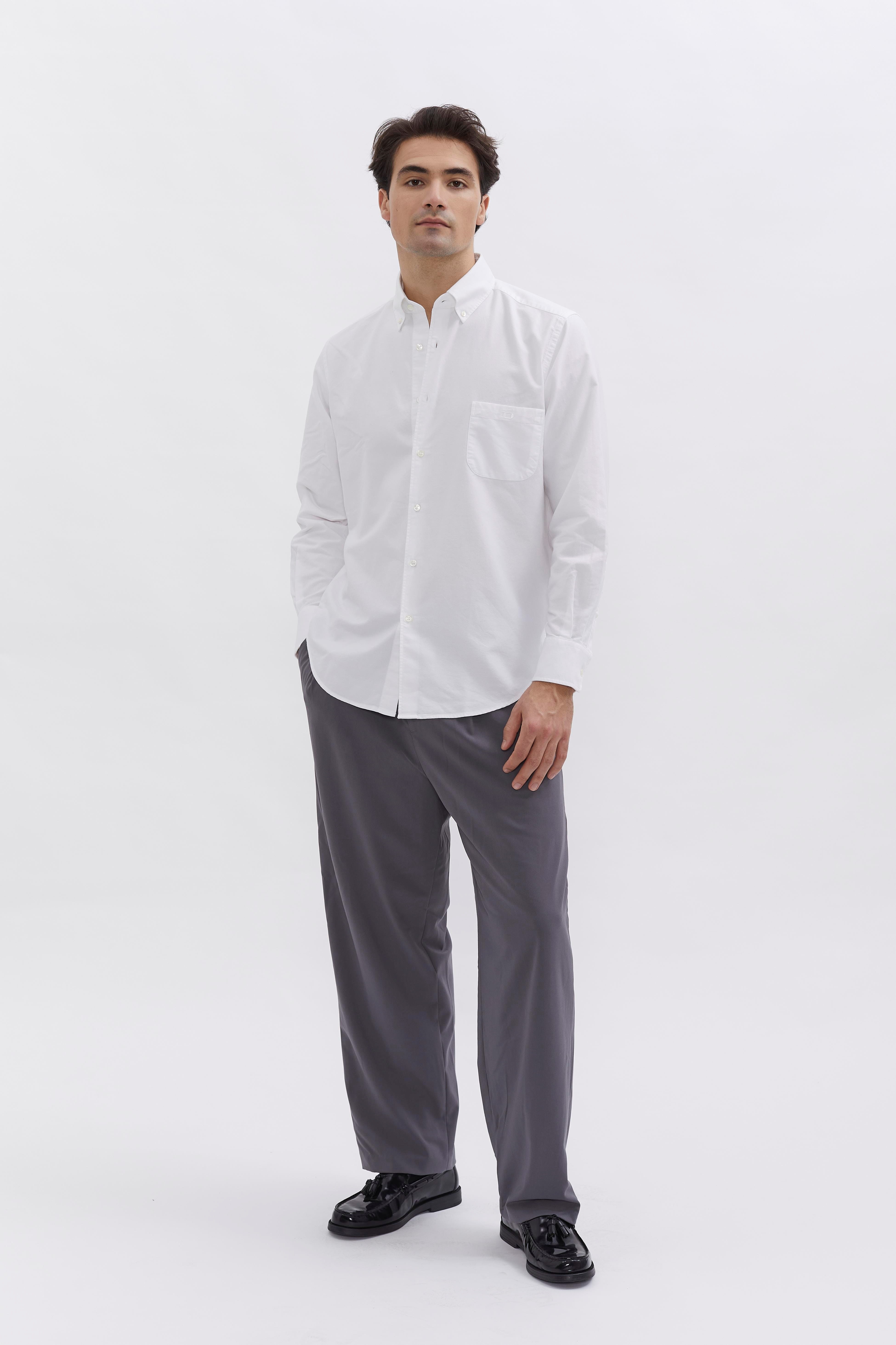 D-Brand, Shirts, Oxford Shirt, WHITE, Weiß, 117010, 117010-110