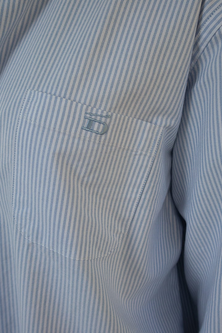 D-Brand, Blouses, Pinstriped Oxford Shirt, PINSTRIPE SKY BLUE, Blau, Hellblau, 217001, 217001-429