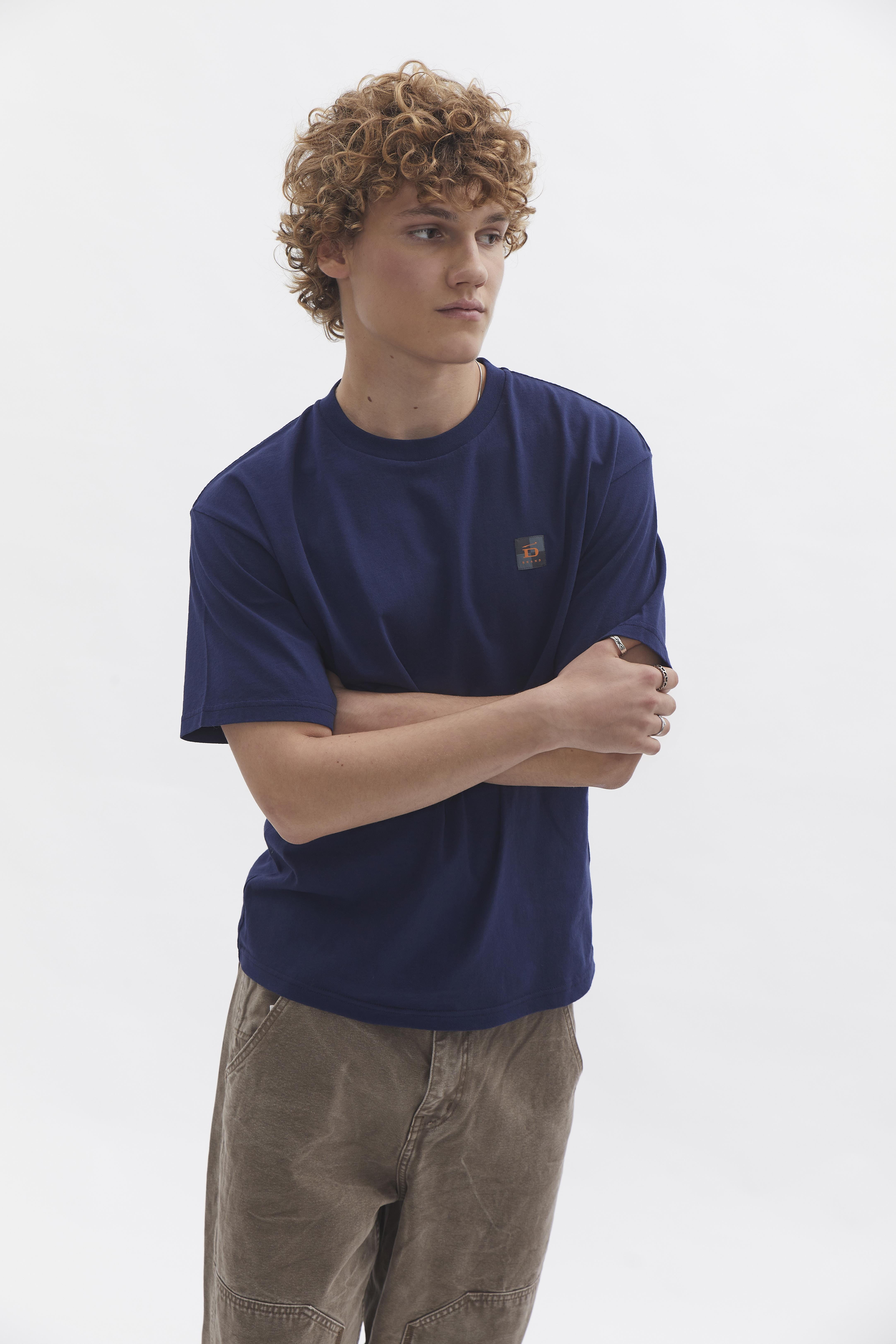 D-Brand, T-Shirts  und Polos, Relaxed T-Shirt, NAVY, Blau, 112201, 112201-410