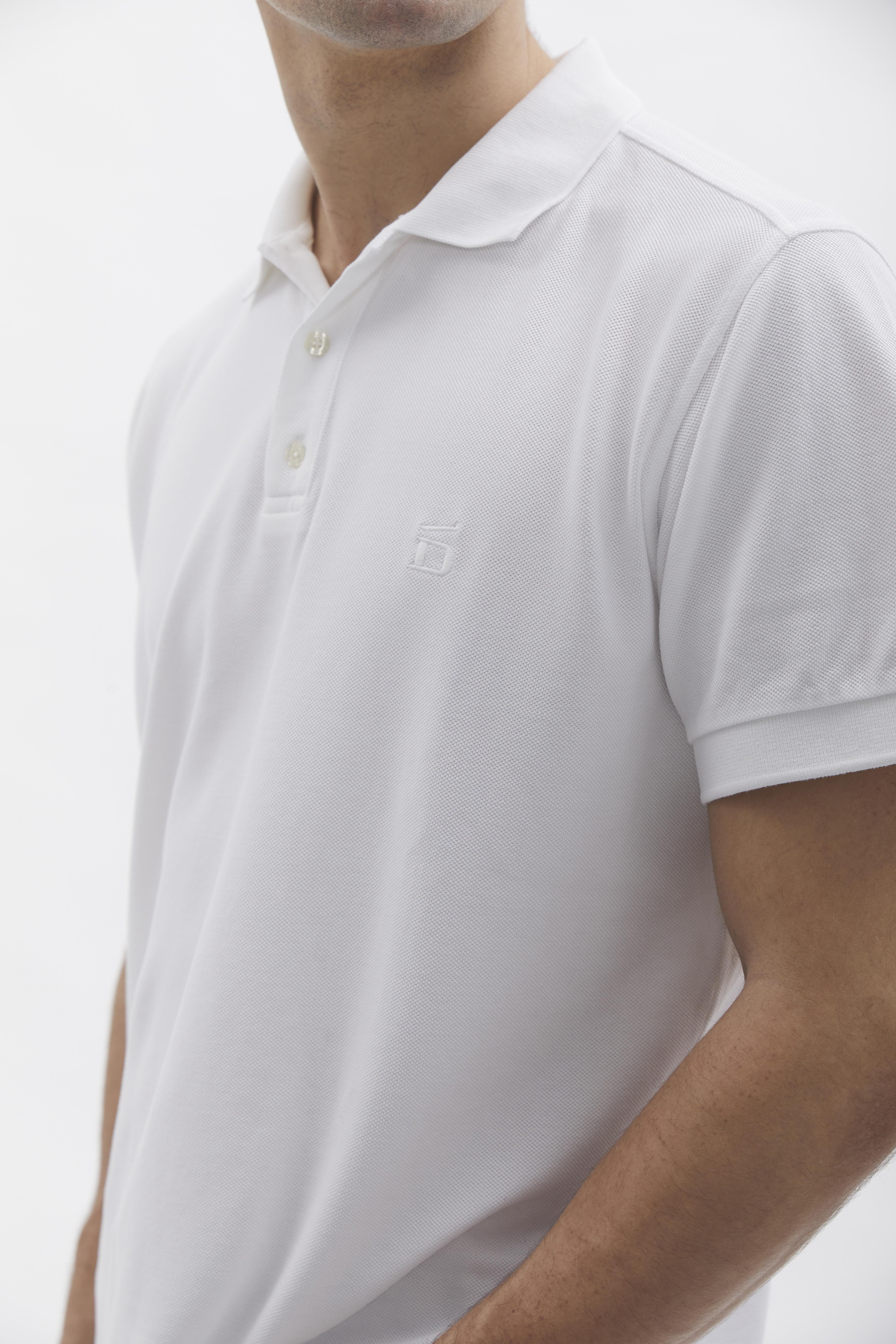 D-Brand, T-Shirts  und Polos, D-Pique Polo, WHITE, Weiß, 112310, 112310-110