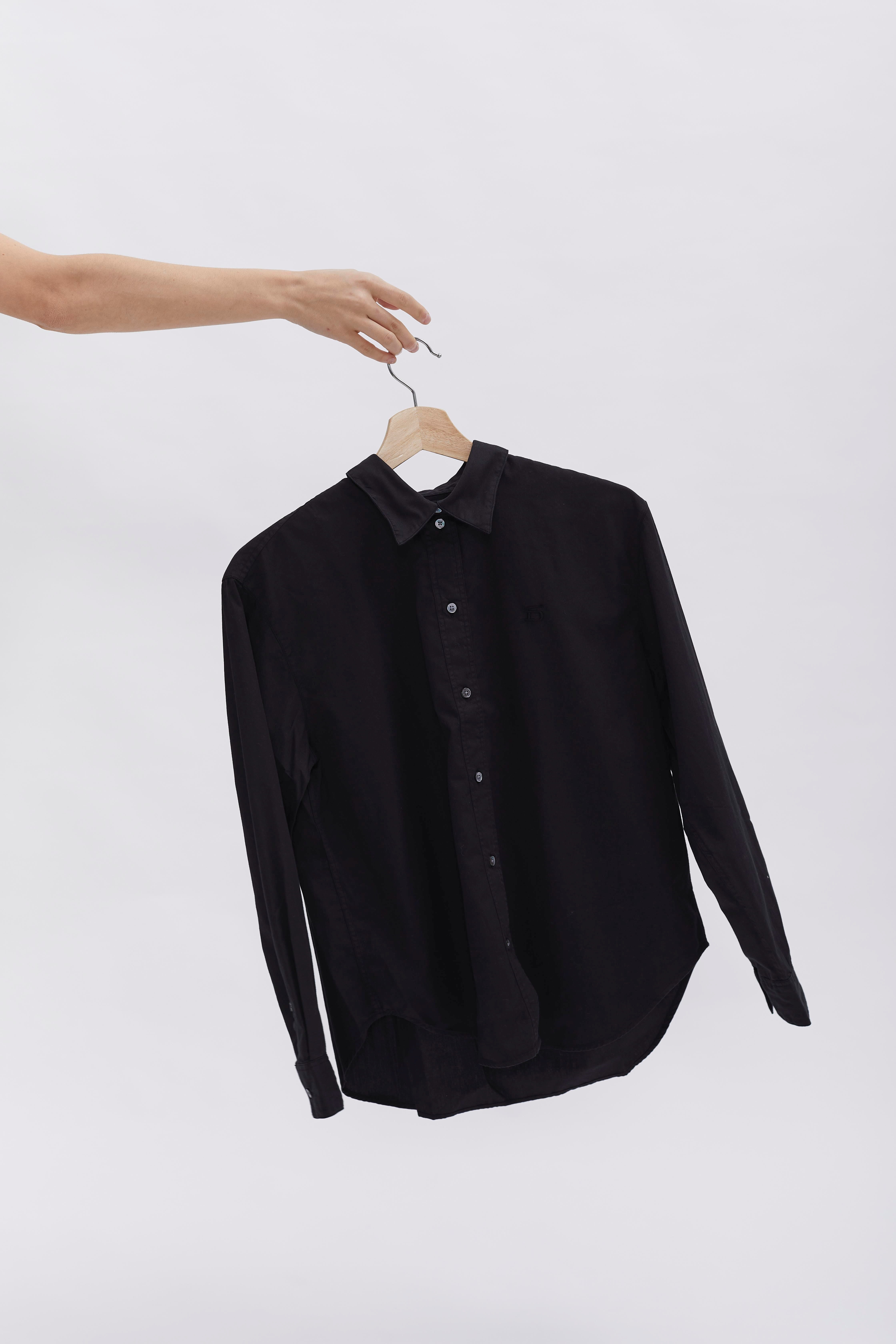 D-Brand, Blouses, Boxed Fit Bluse, BLACK, Schwarz, 227010, 227010-100
