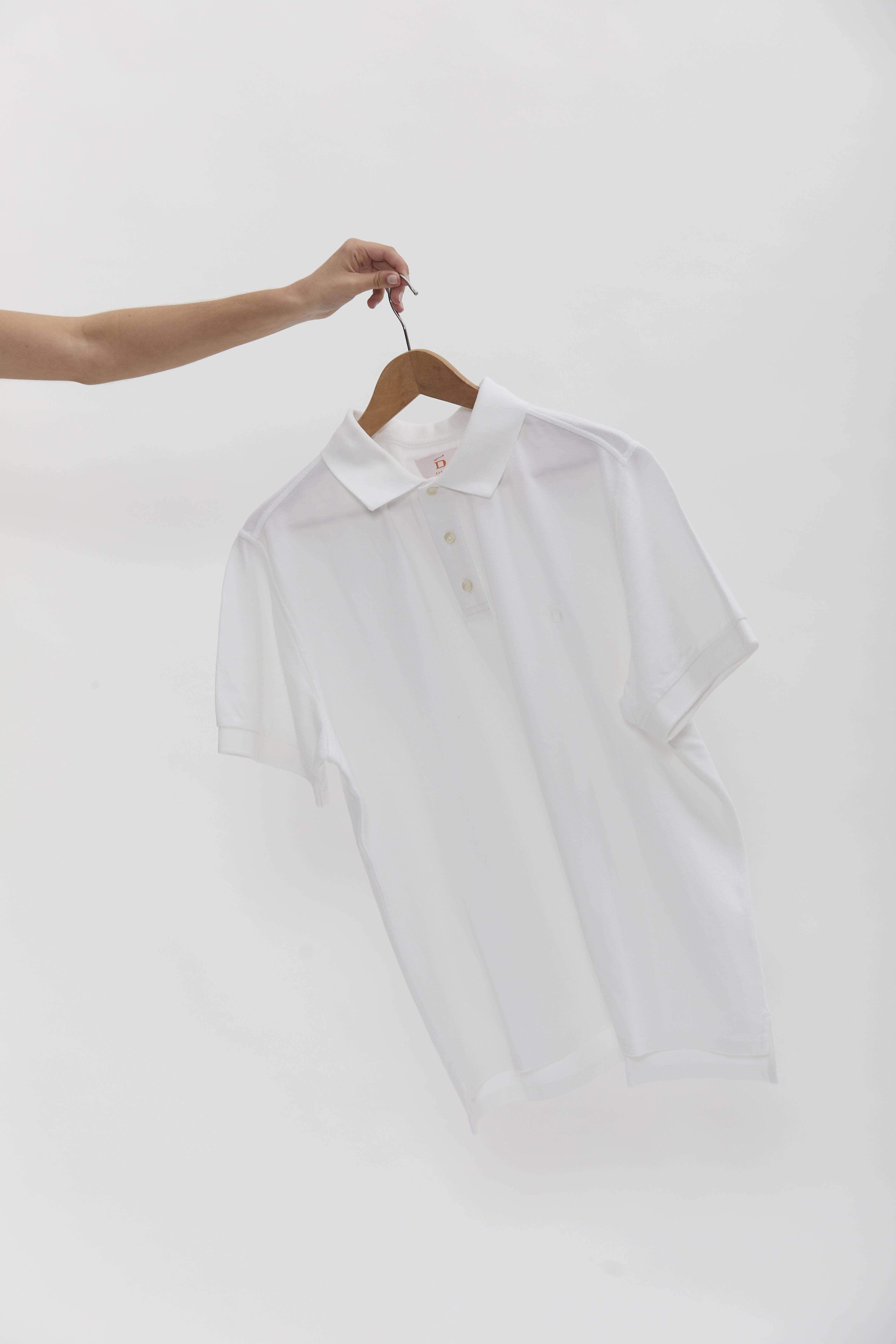 D-Brand, T-Shirts  und Polos, D-Pique Polo, WHITE, Weiß, 112310, 112310-110