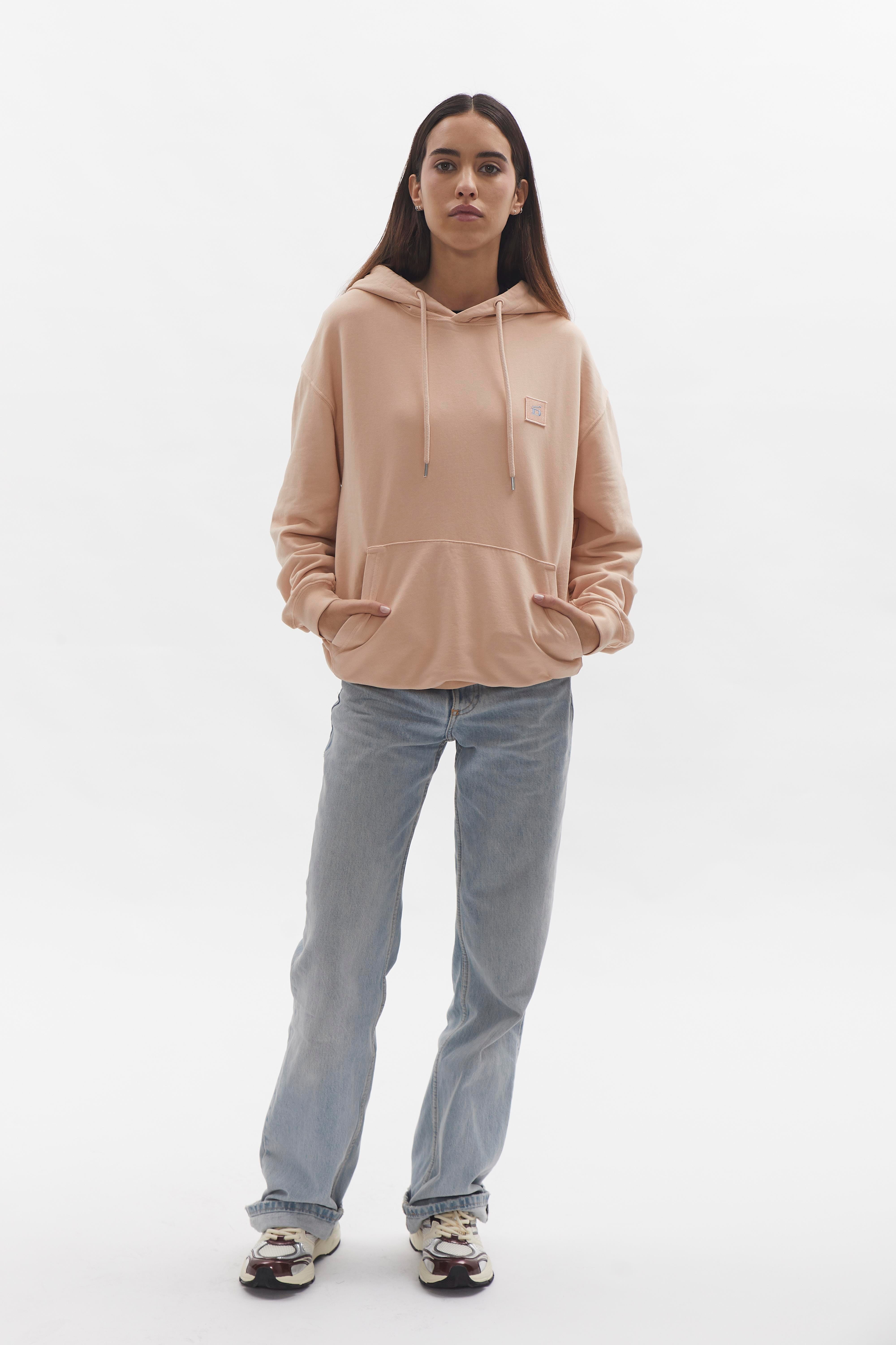 D-Brand, Hoodies, Zip Hoodies, Badge Hoodie, SALMON, Lachs, 220001, 220001-680