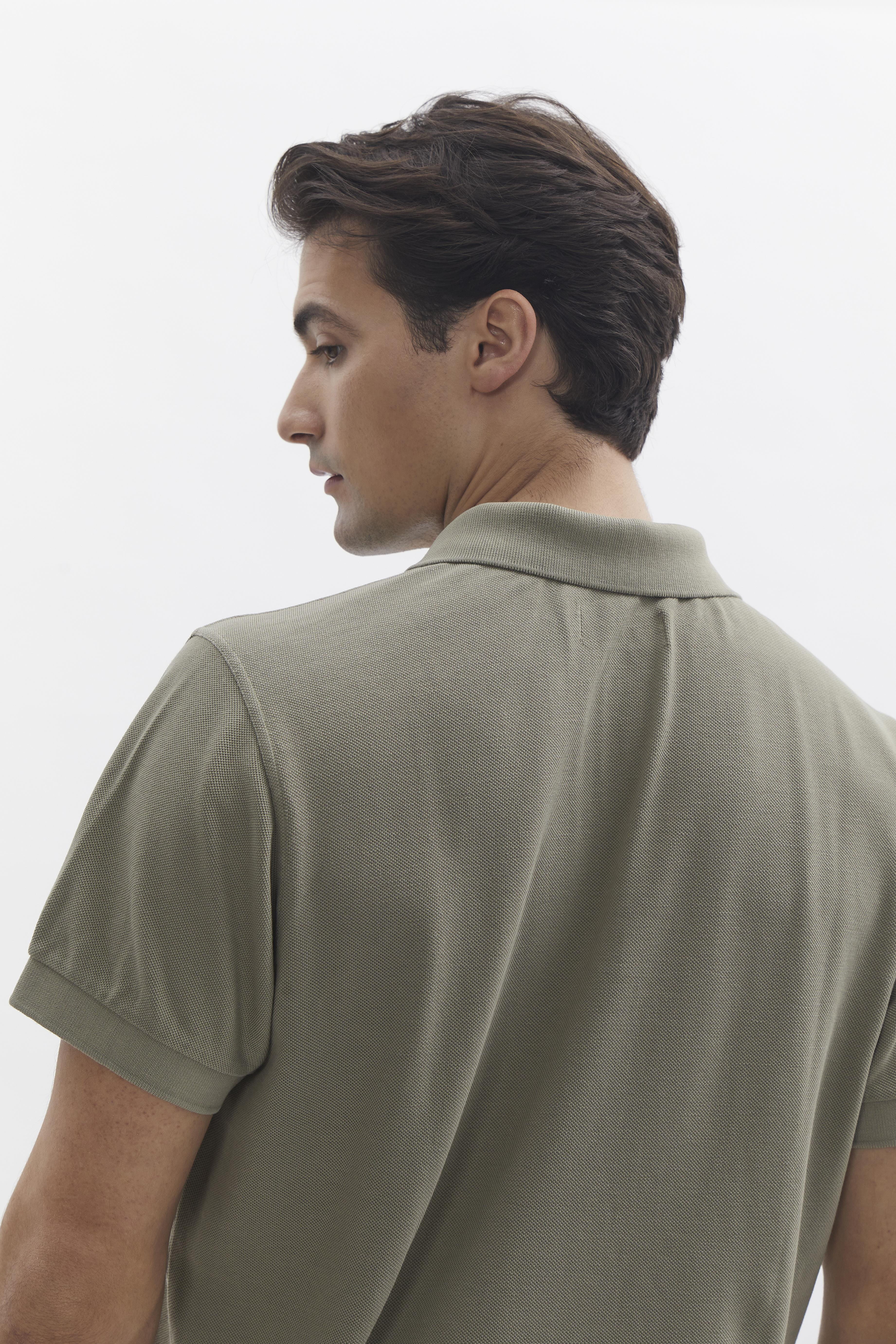D-Brand, T-Shirts  und Polos, D-Pique Polo, DUSTY OLIVE, Grün, 112310, 112310-322