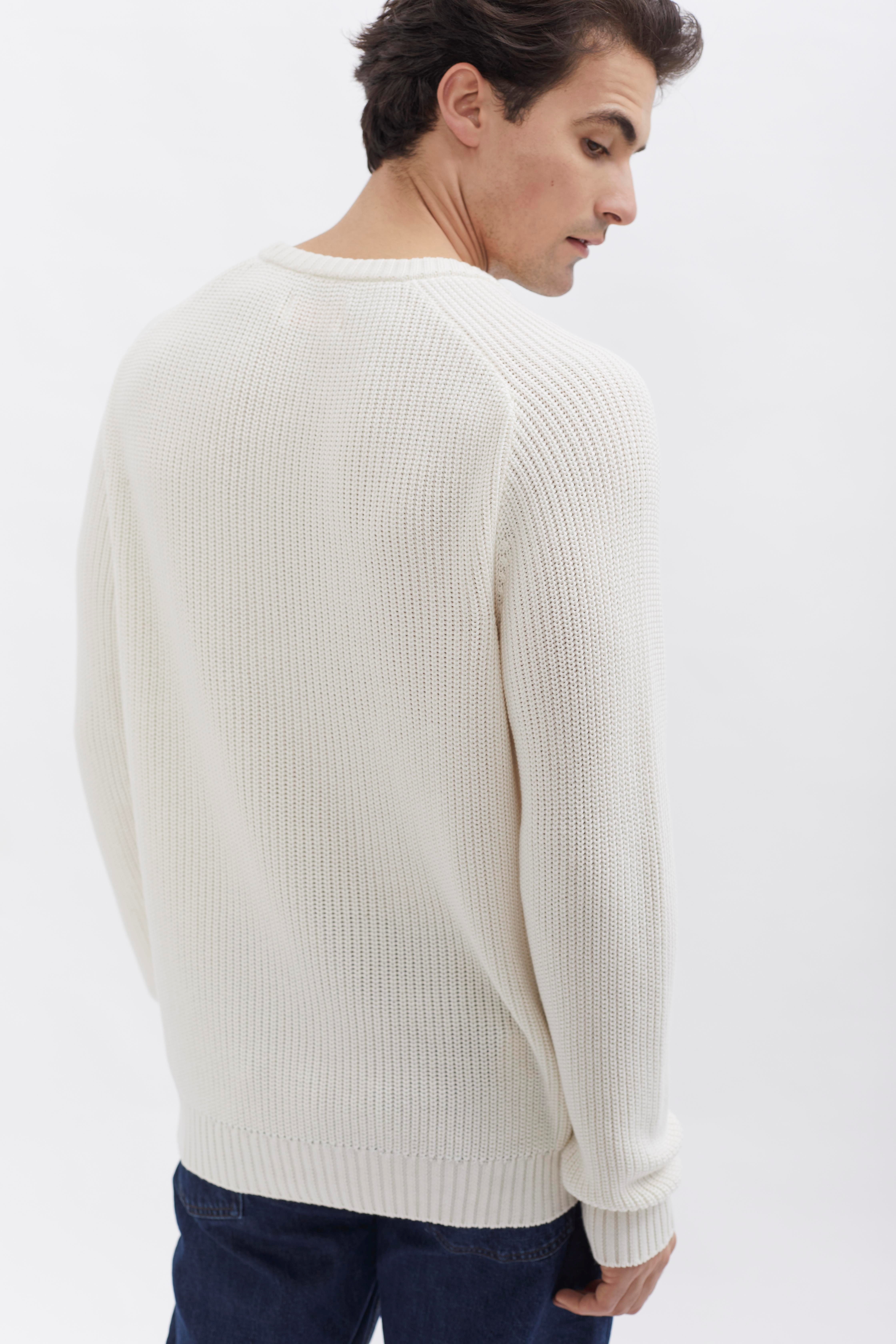 D-Brand, Pullover, Knit Crewneck, OFFWHITE, Weiß, Creme, 115201, 115201-130