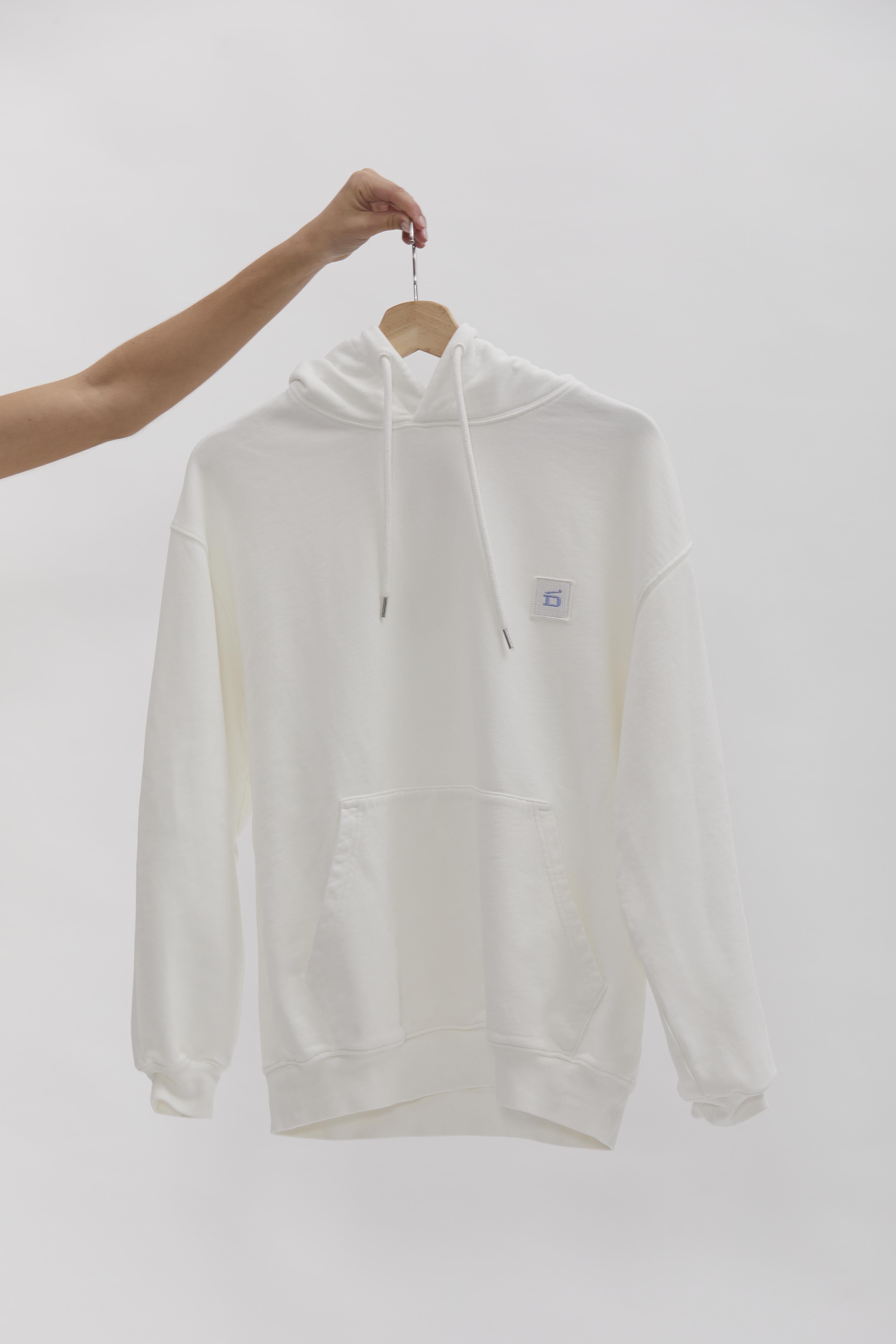 D-Brand, Hoodies, Zip Hoodies, Badge Hoodie, EGGNOG, Creme, 110002, 110002-113
