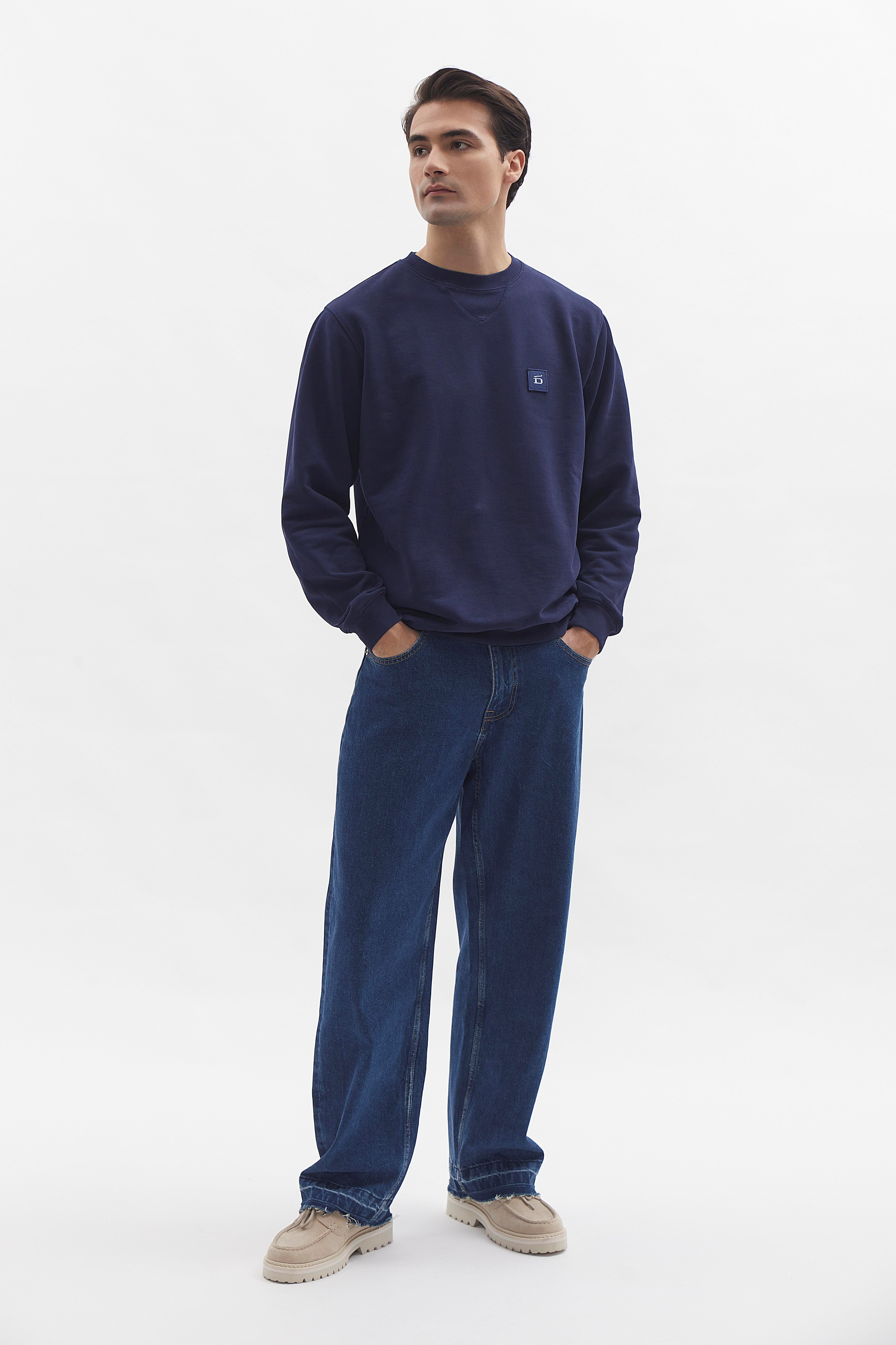D-Brand, Sweater, Crewneck Sweater, NAVY, Blau, 111225, 111225-410