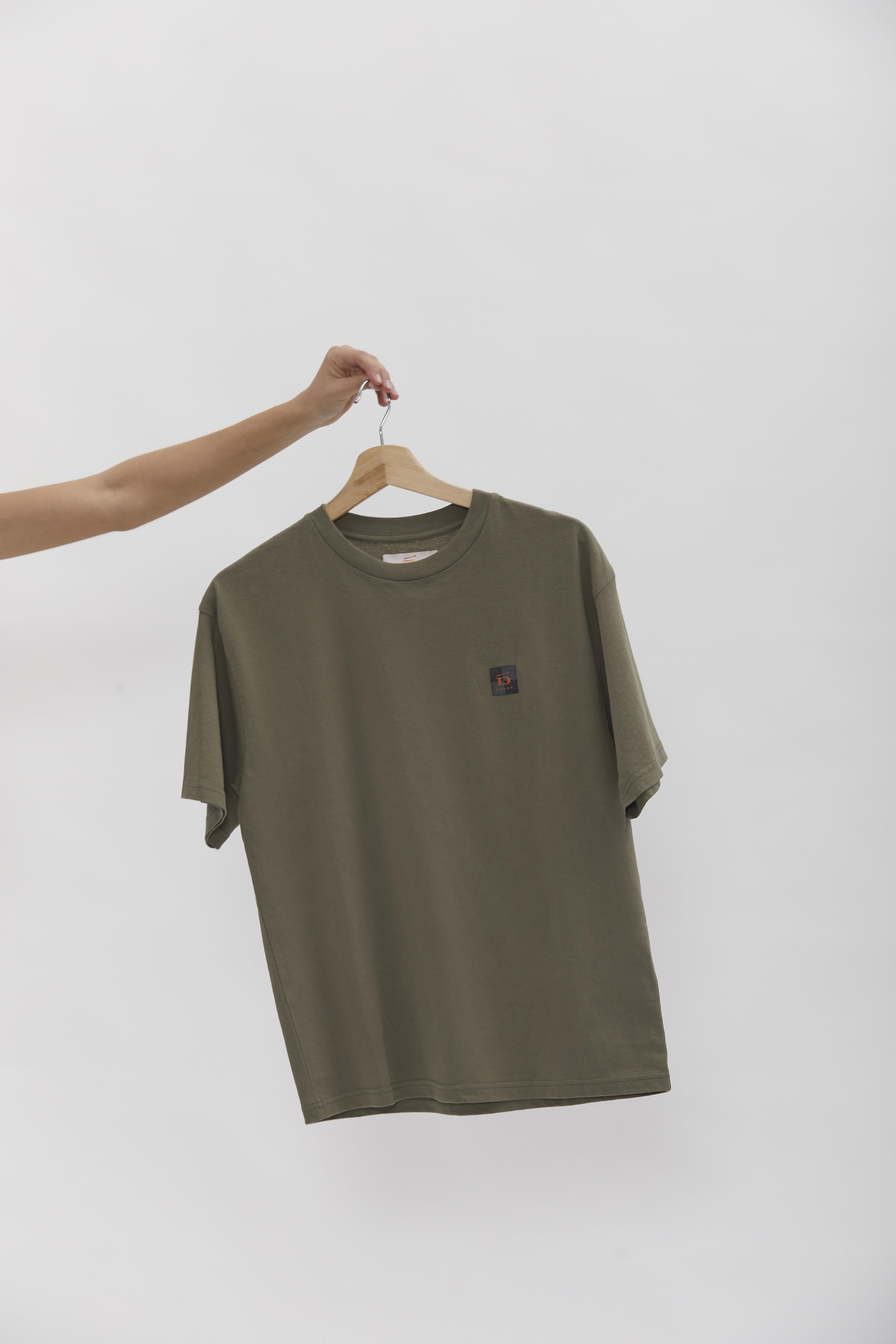 D-Brand, T-Shirts  und Polos, Relaxed T-Shirt, DUSTY OLIVE, Grün, 112201, 112201-322