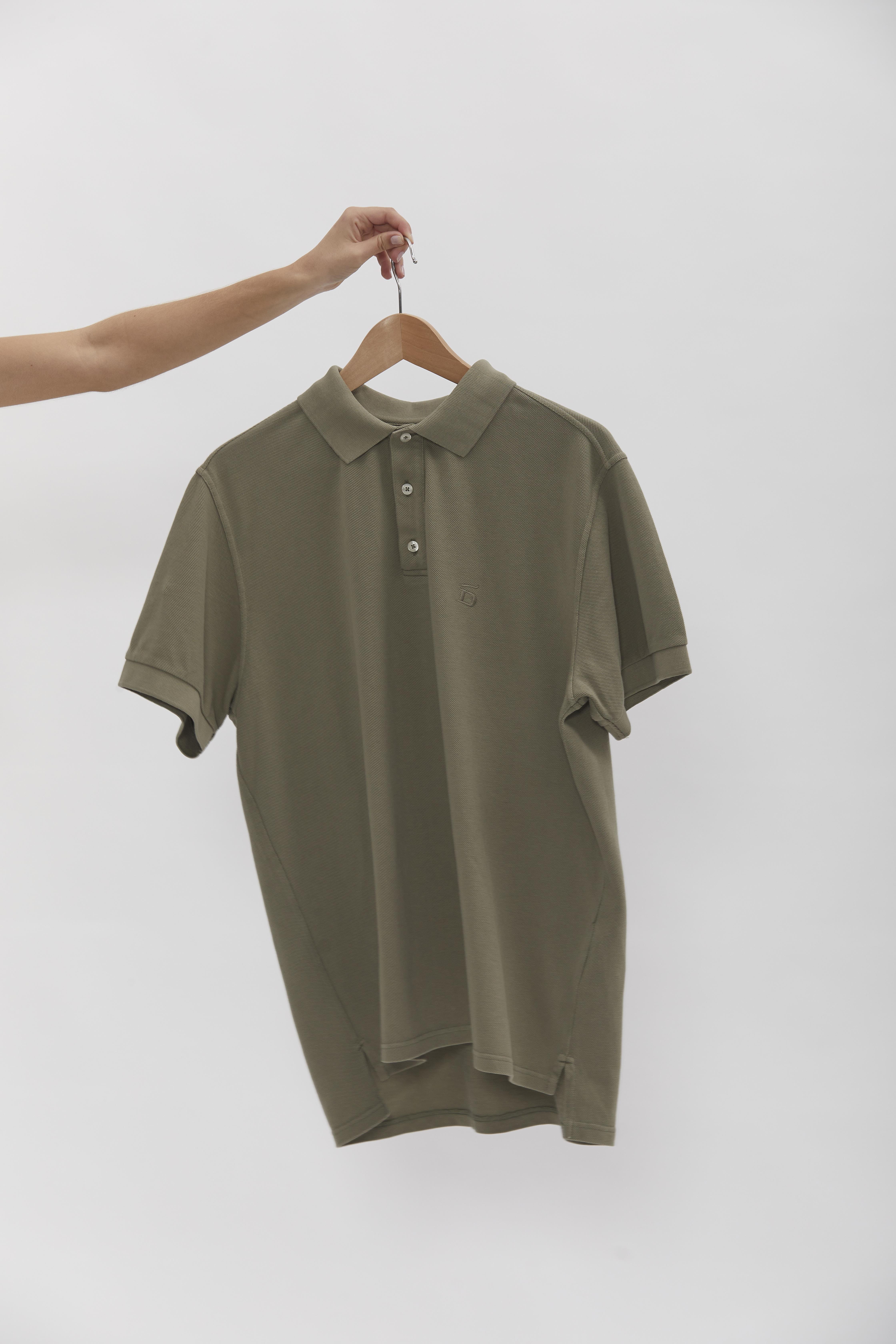D-Brand, T-Shirts  und Polos, D-Pique Polo, DUSTY OLIVE, Grün, 112310, 112310-322