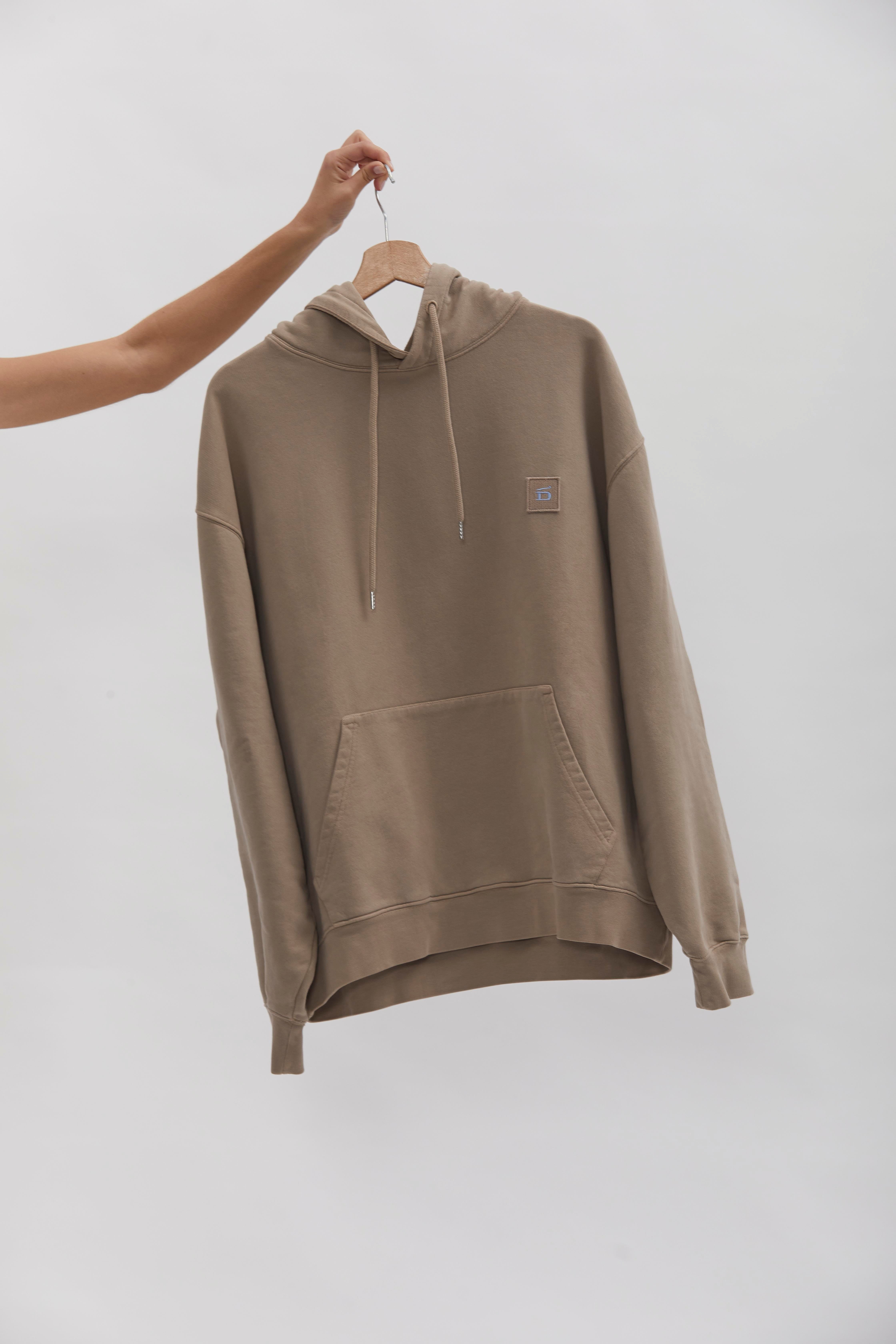 D-Brand, Hoodies, Zip Hoodies, D-Hoodie, ALMOND, Braun, 110101, 110101-252