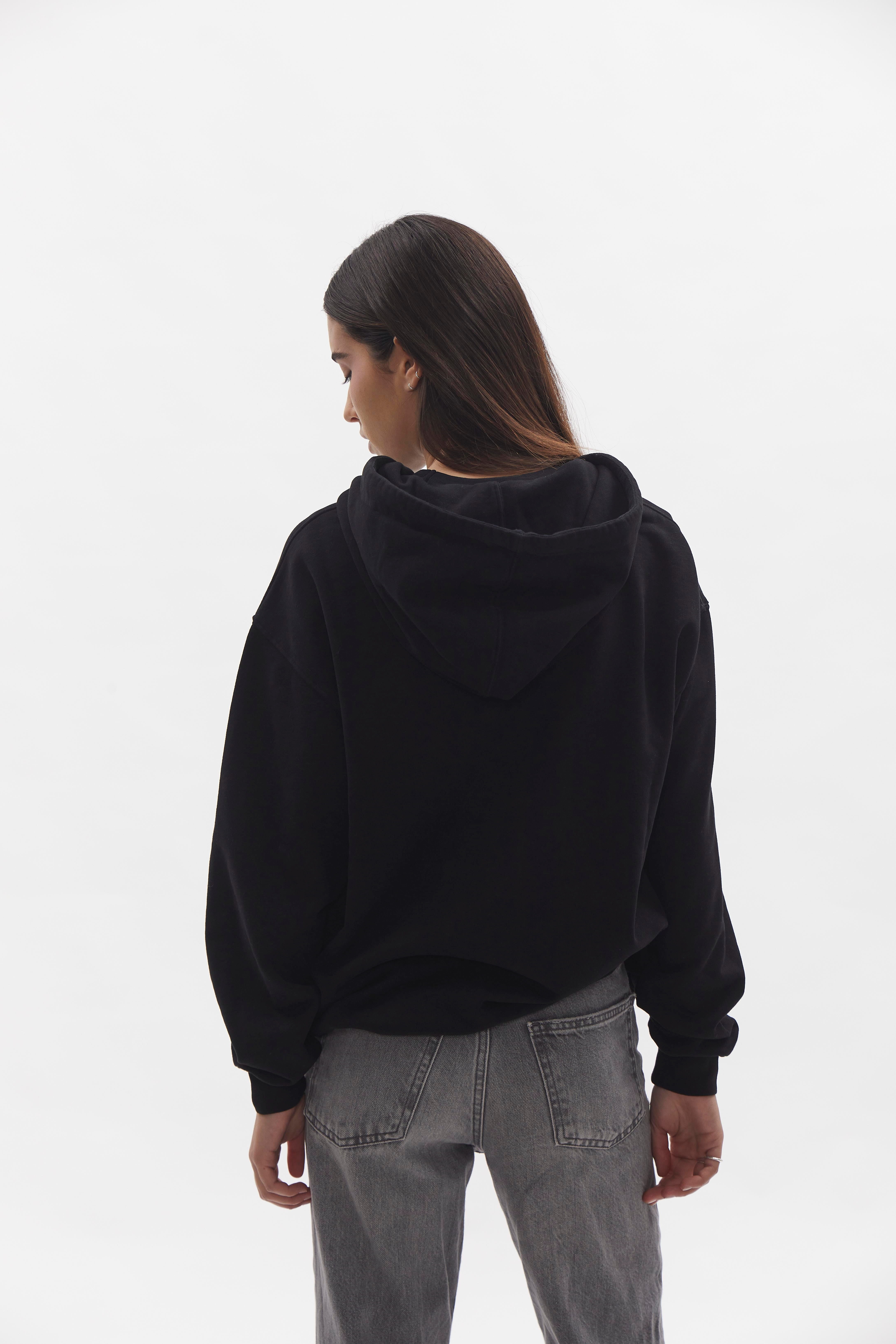 D-Brand, Hoodies, Zip Hoodies, Badge Hoodie, BLACK, Schwarz, 220001, 220001-100