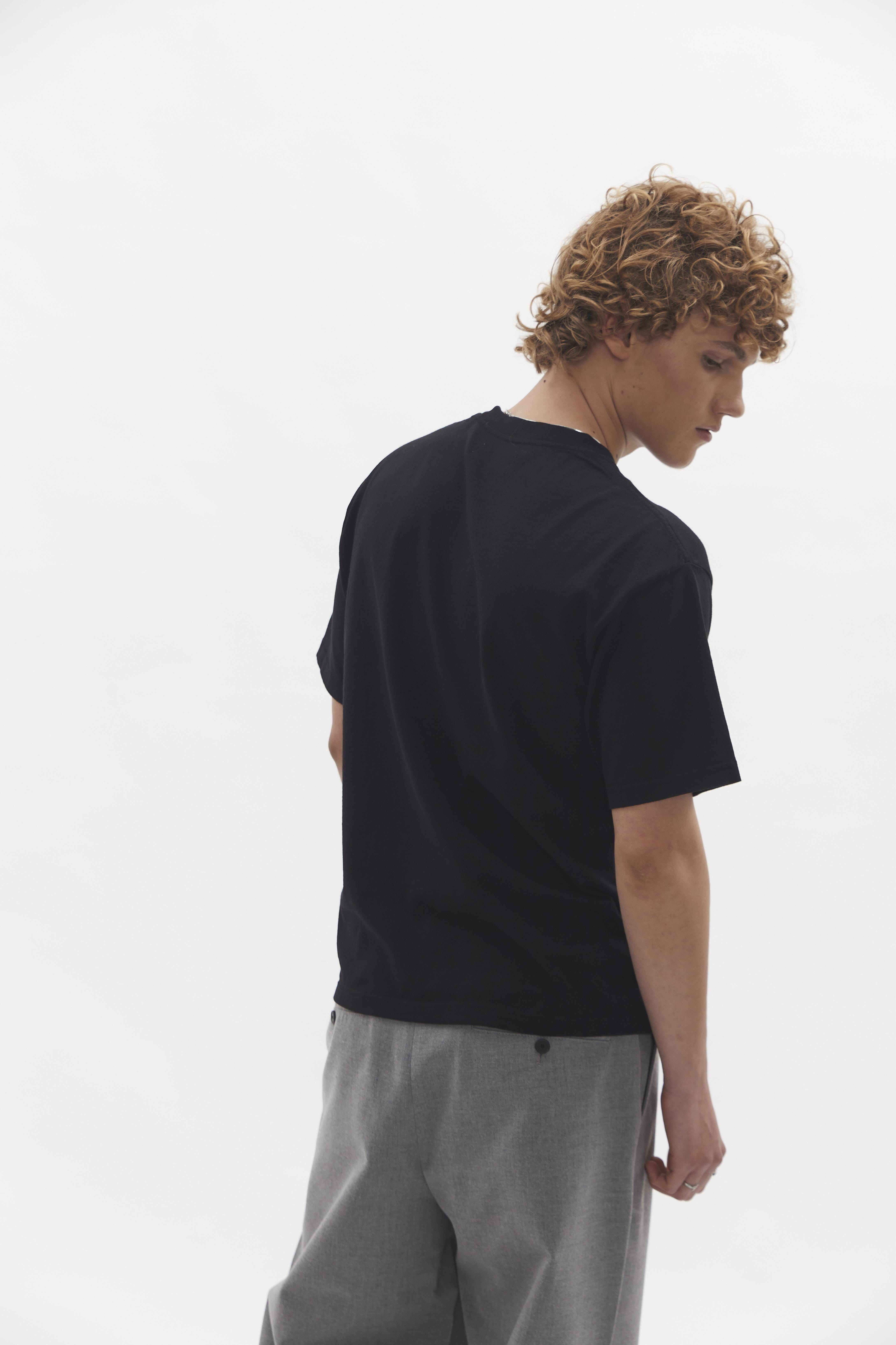 D-Brand, T-Shirts  und Polos, Relaxed T-Shirt, BLACK, Schwarz, 112201, 112201-100