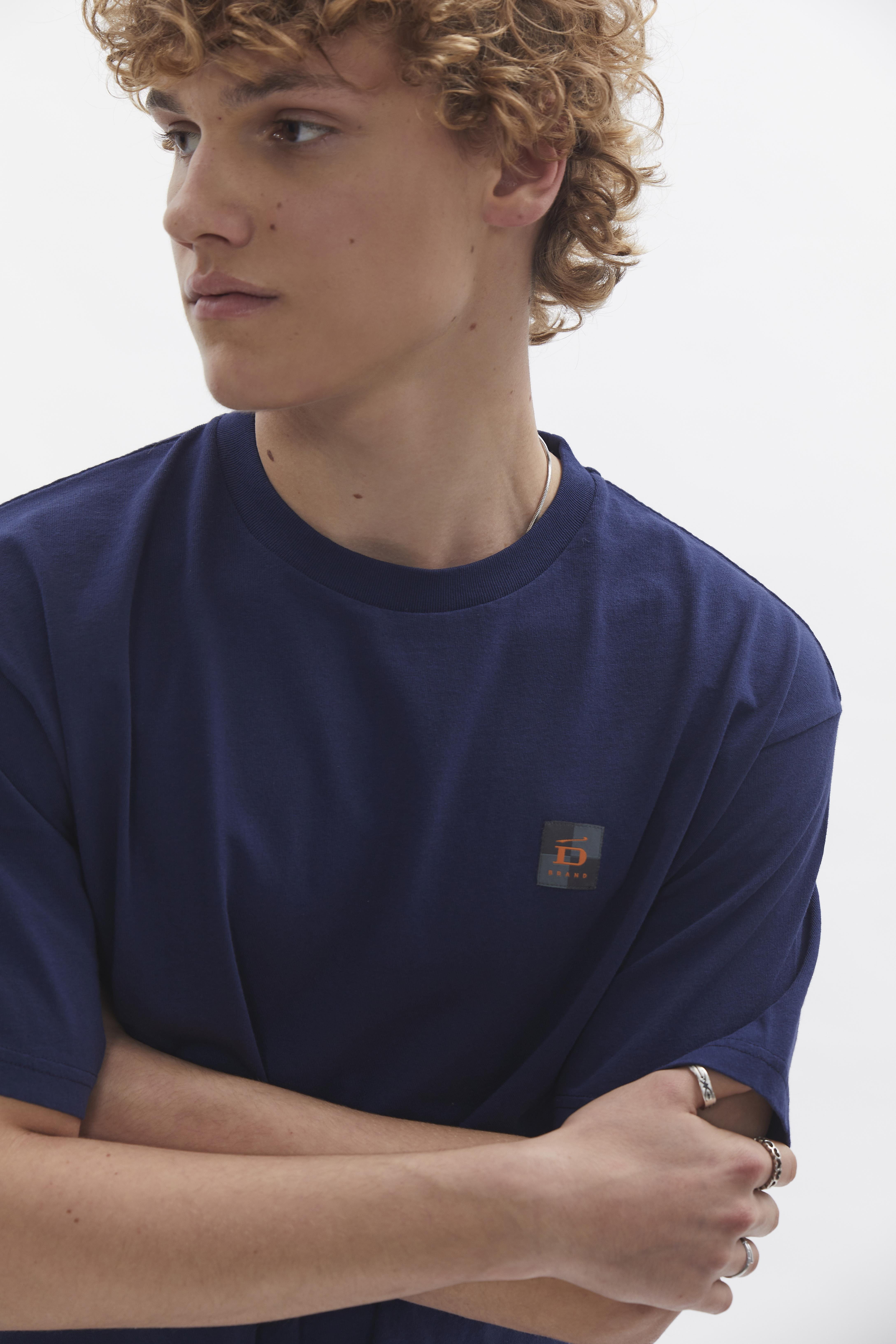 D-Brand, T-Shirts  und Polos, Relaxed T-Shirt, NAVY, Blau, 112201, 112201-410