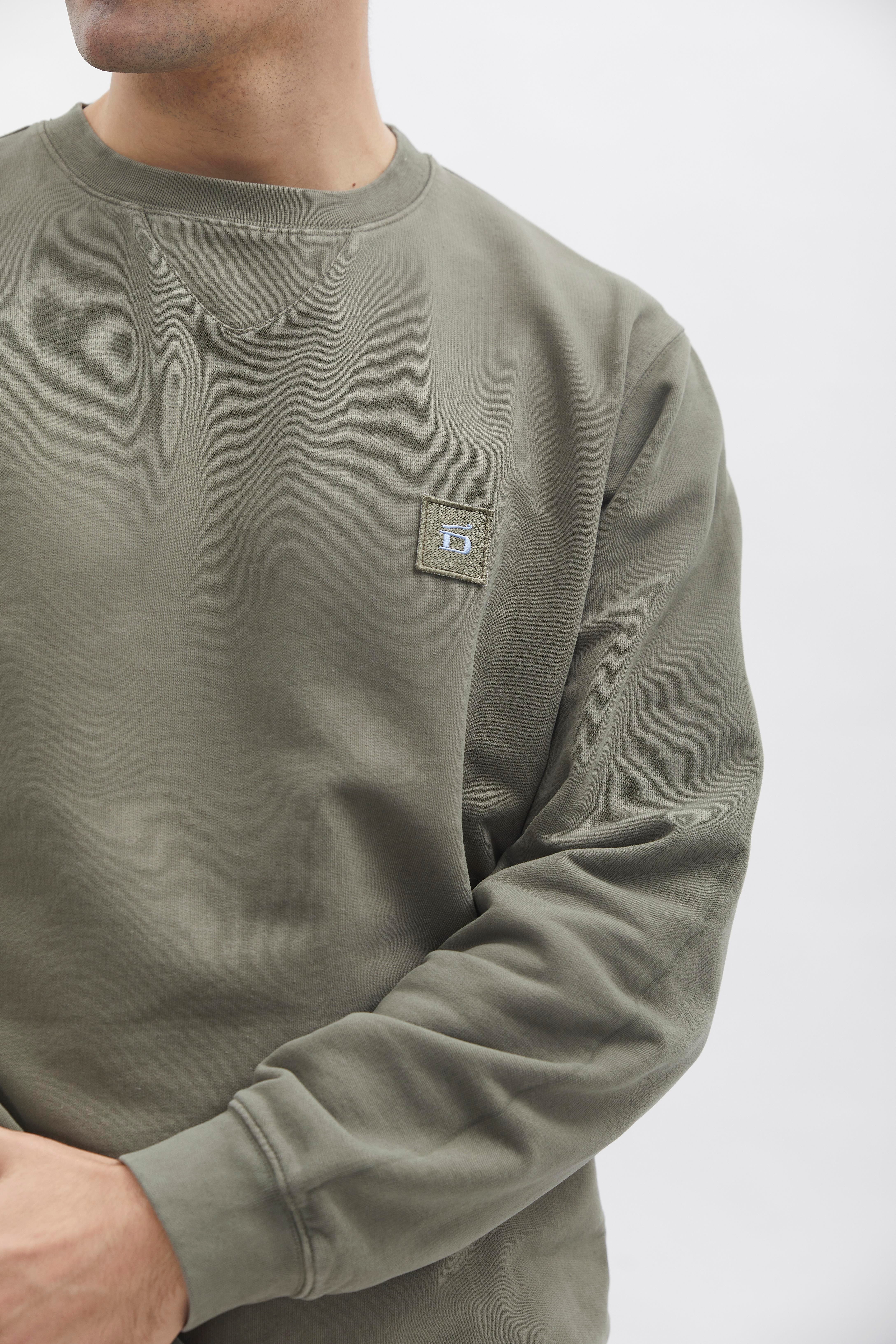 D-Brand, Sweater, Crewneck Sweater, DUSTY OLIVE, Grün, 111225, 111225-322