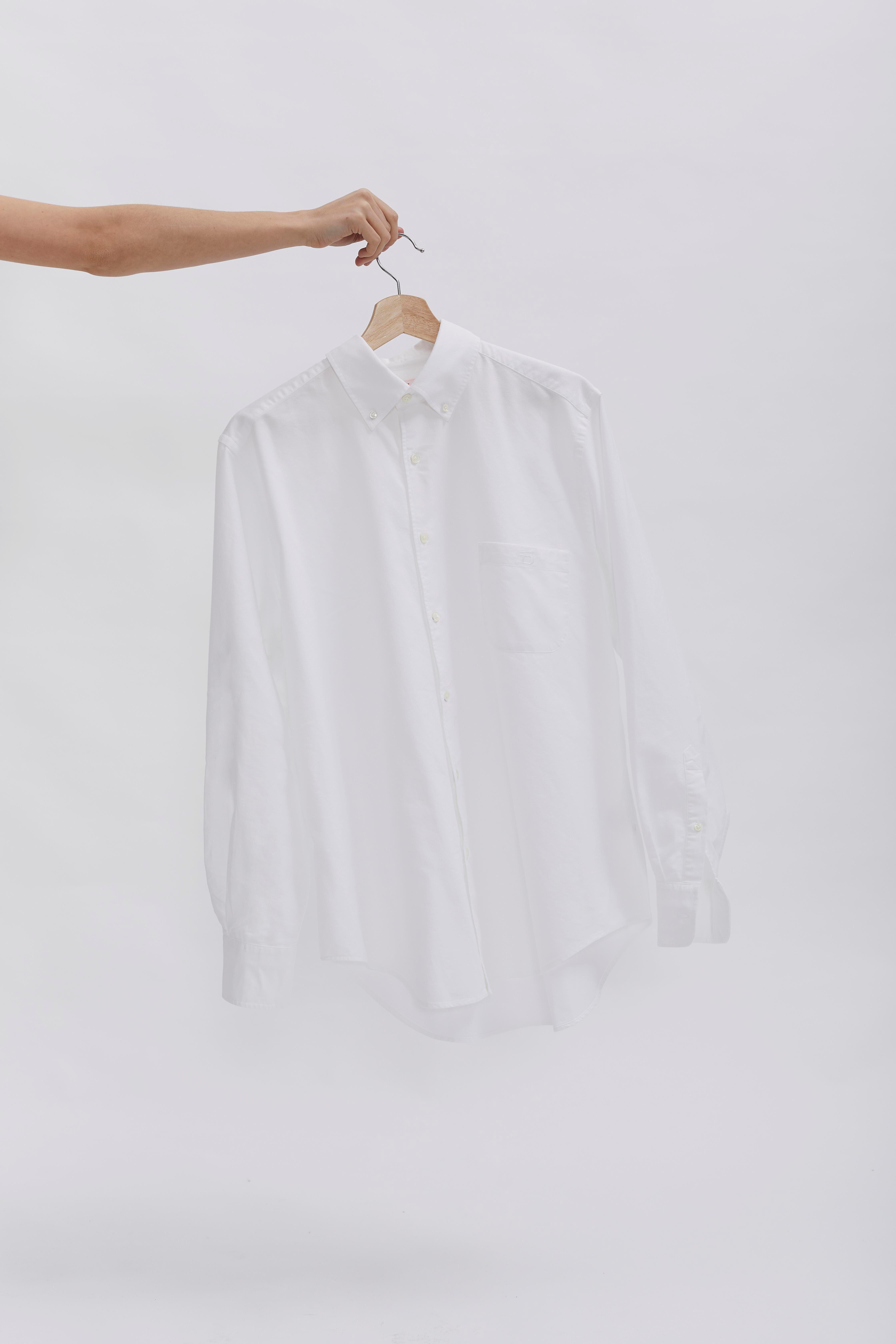 D-Brand, Shirts, Oxford Shirt, WHITE, Weiß, 117010, 117010-110