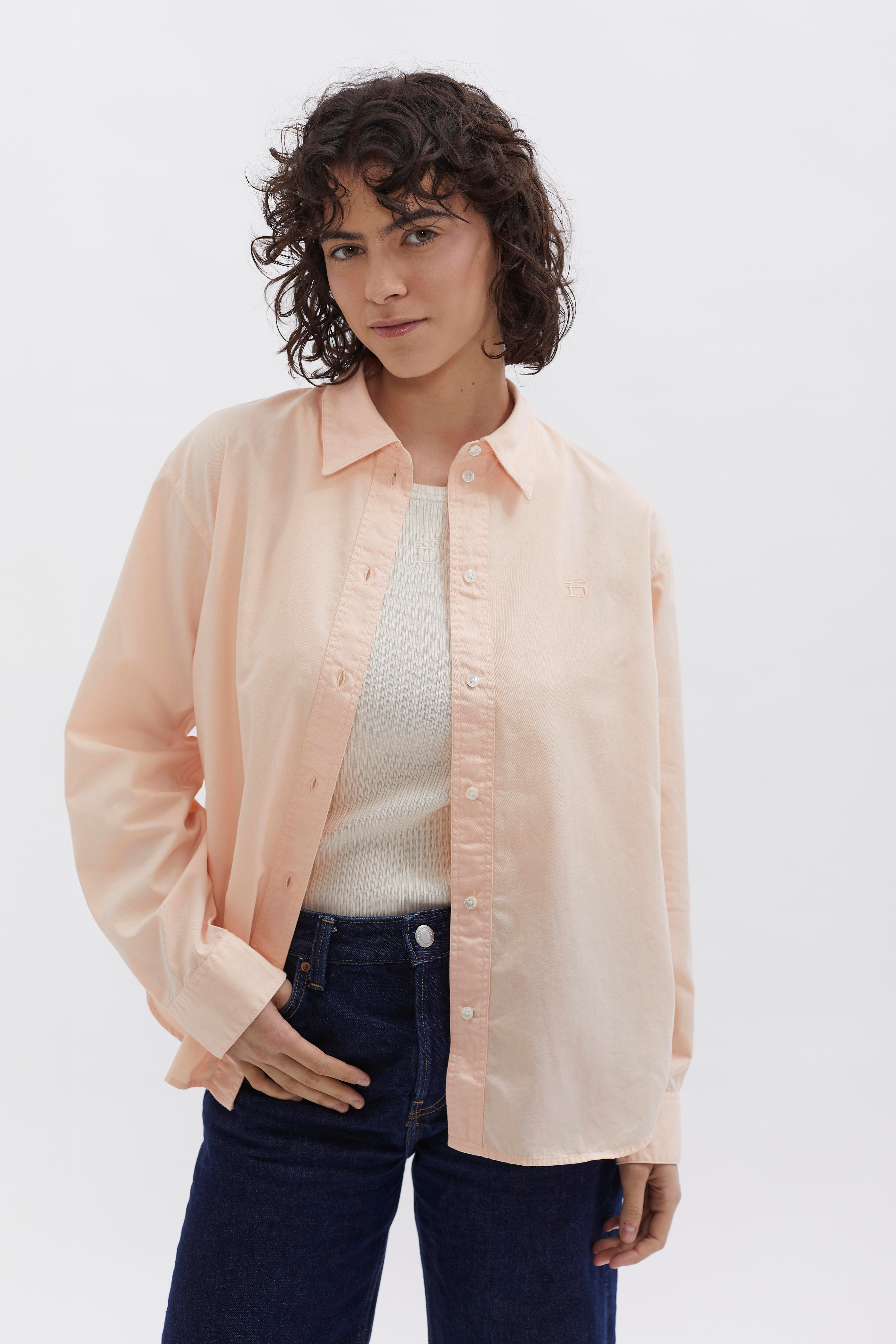 D-Brand, Blouses, Boxed Fit Bluse, SALMON, Lachs, 227010, 227010-680